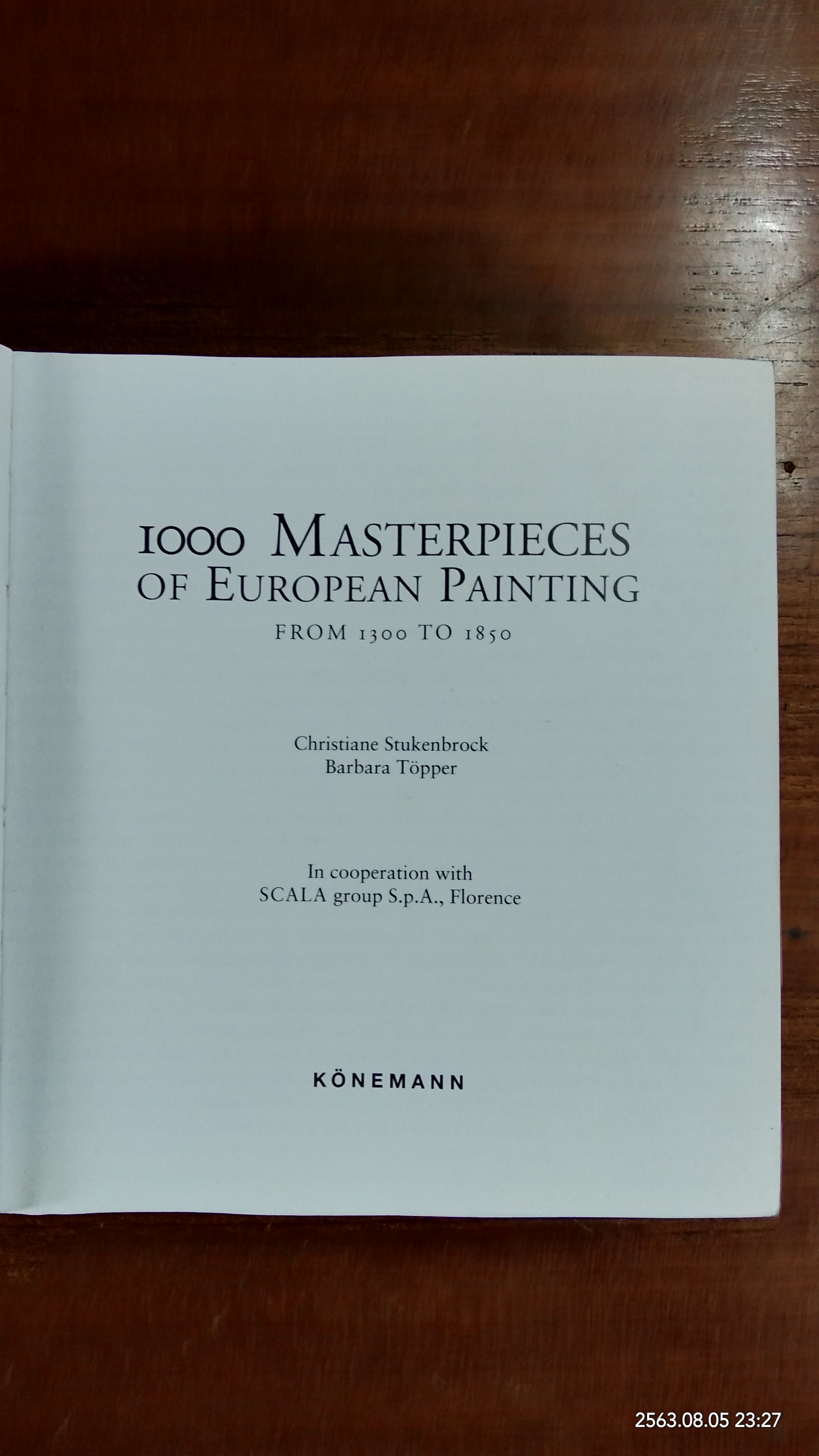 1000 MASTERPIECES OF EUROPEAN PAINTING FROM 1300 TO 1850 (มีรอยโดนน้ำ)