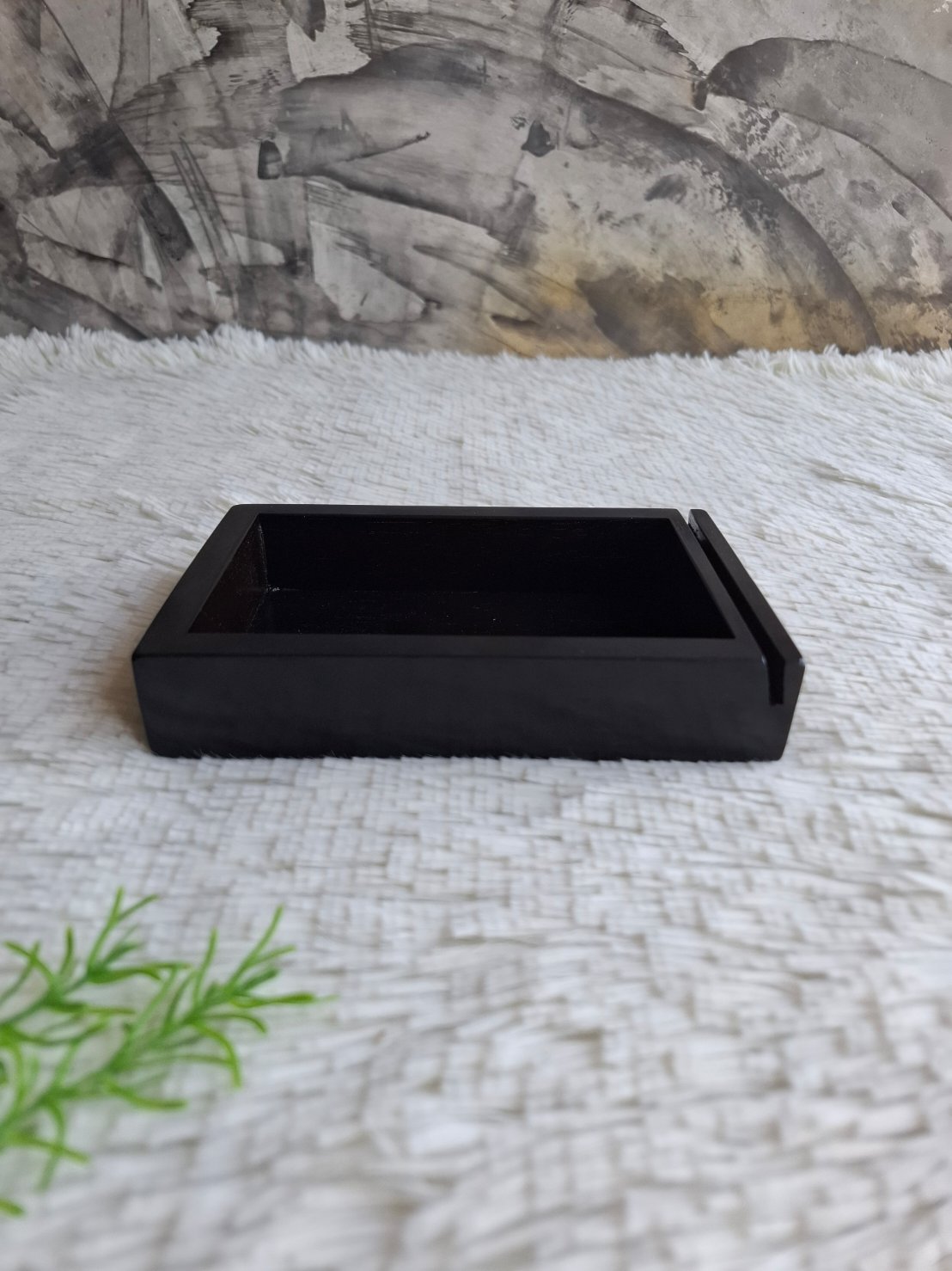 ถาดไม้ใส่นามบัตร