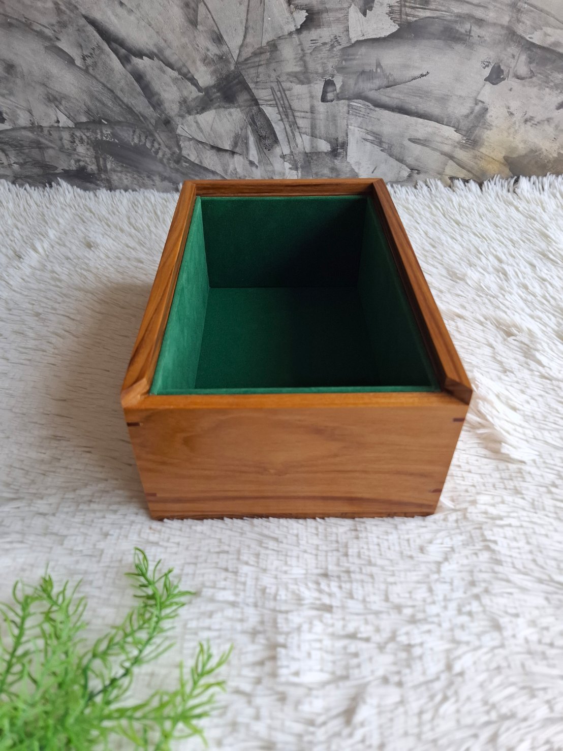 กล่องไม้สักฝาสไลด์