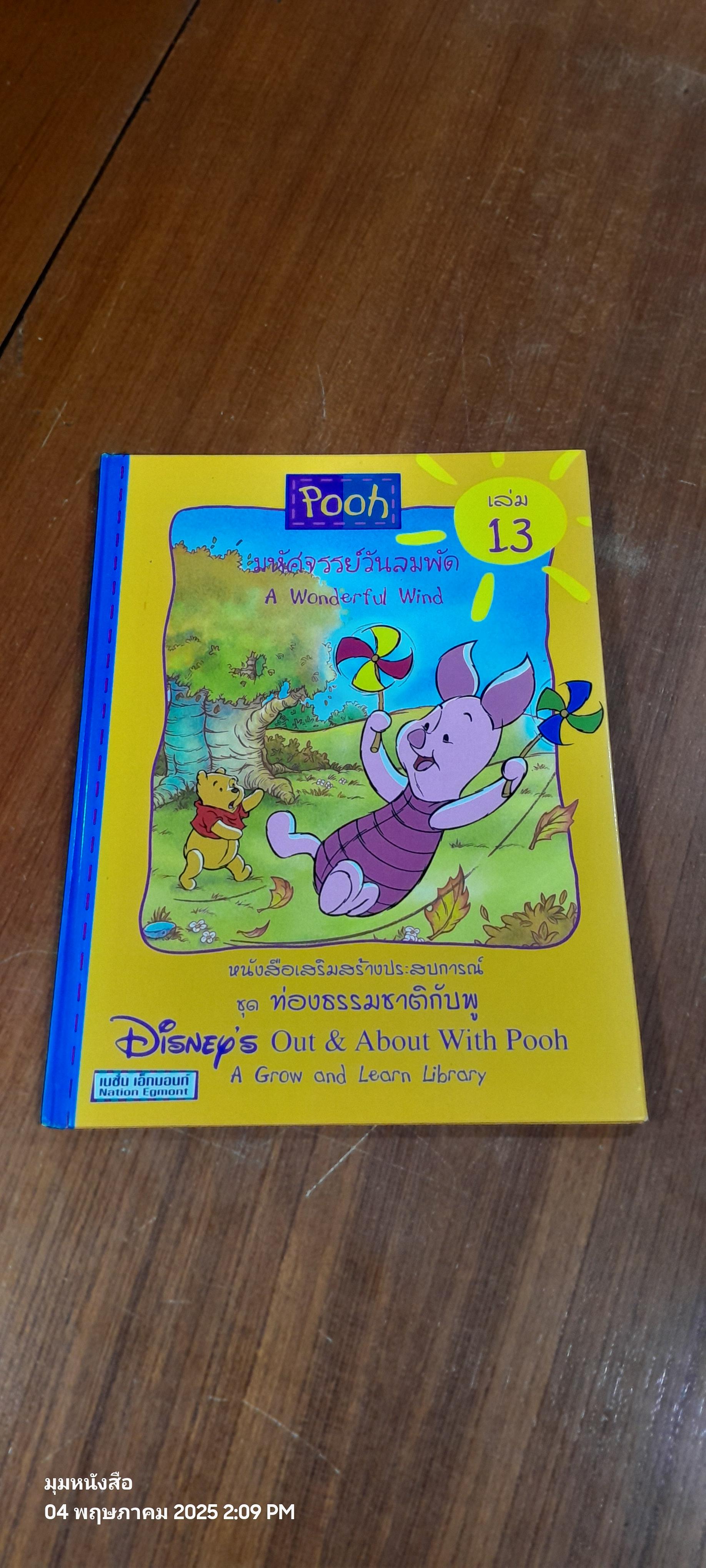 หนังสือเสริมสร้างประสบการณ์ ชุด ท่องธรรมชาติกับพู เล่ม 13 มหัศจรรย์วันลมพัก