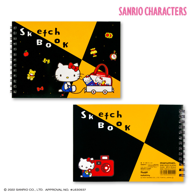 สมุดวาดเขียน maruman Sketchbook x Sanrio Characters ขนาด 18 x 16 ซม. มี 7 แบบให้เลือก