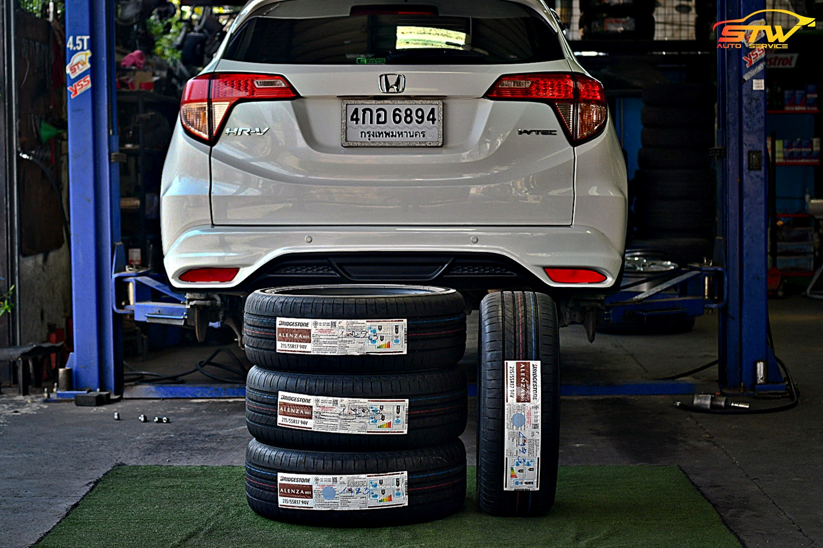ยาง BRIDGESTONE ALENZA 001 215/55R17 94V ติดตั้งใส่ HONDA HRV