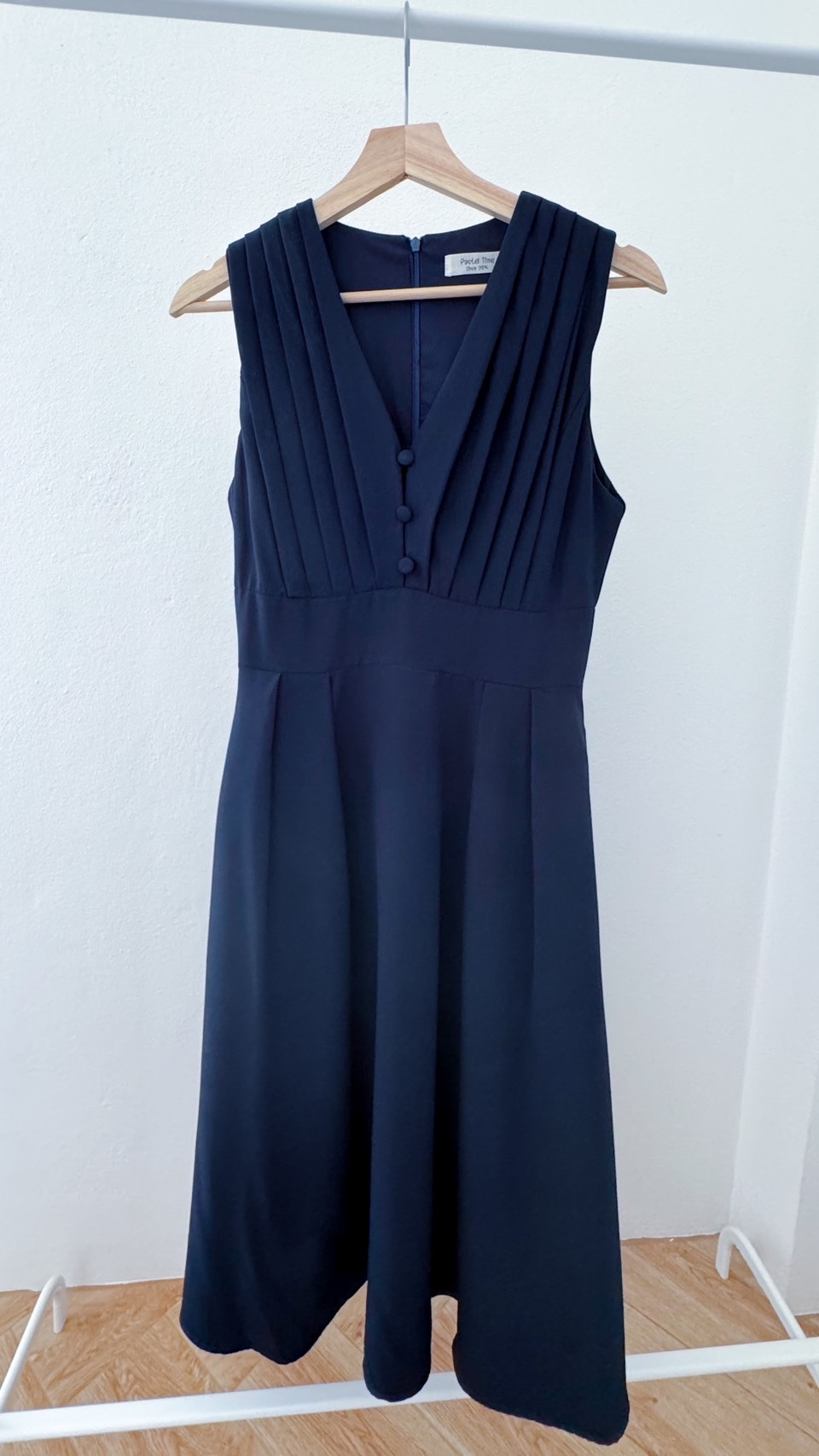 Aubrey Midi Dress : สีกรม **มีแต่XL**