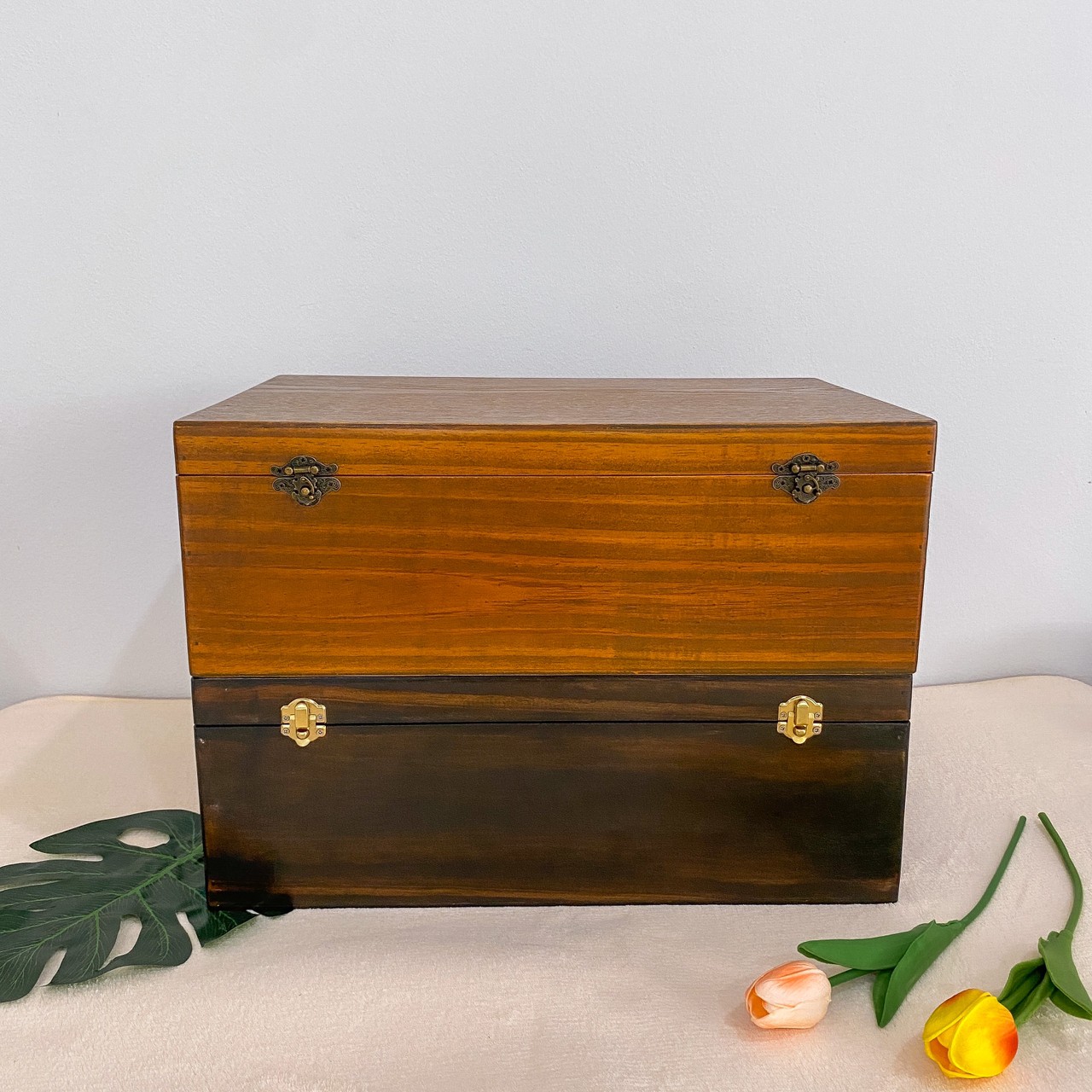 กล่องไม้ฝาล็อค ไซส์ XL (Wooden lock box, XL size)