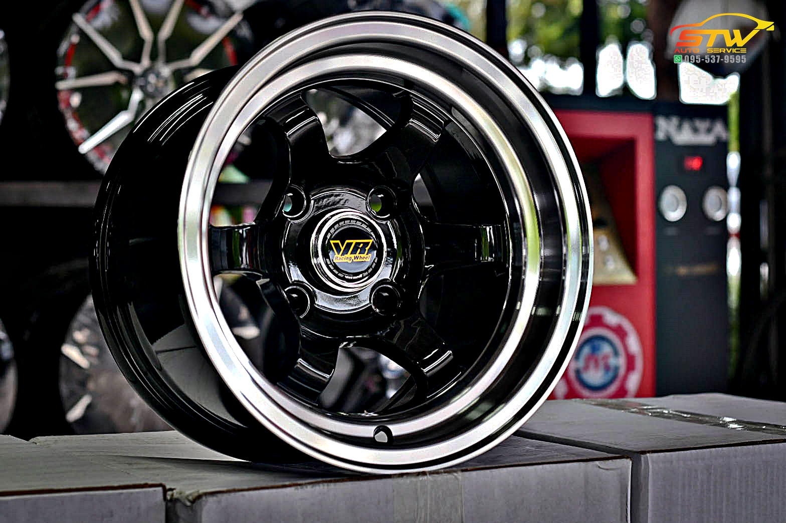 ล้อแม็กซ์ TE37v Mf-6013 12x7.5 Et-10 PCD:4x110 (BLP)