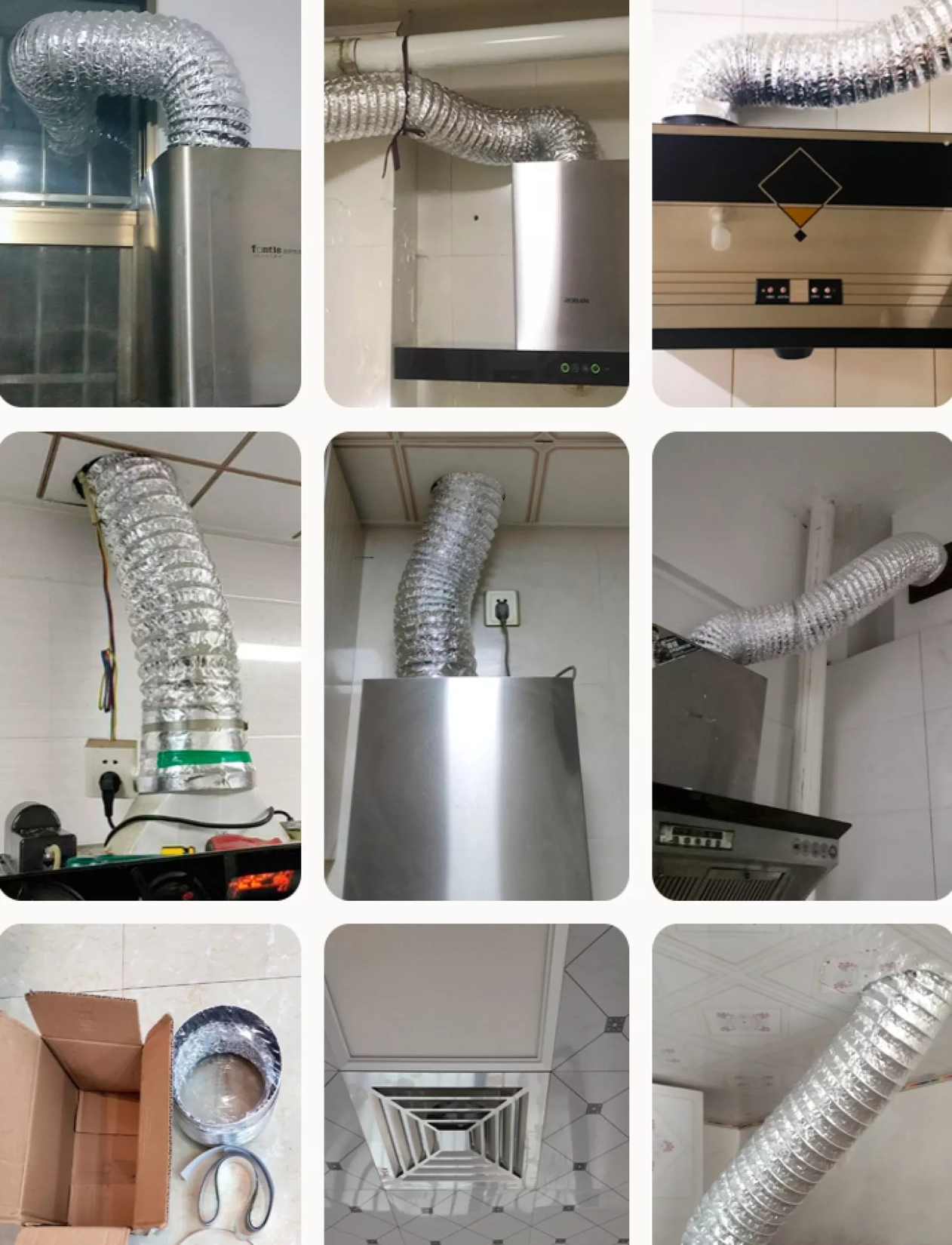 ท่อลมอลูมิเนียมฟอยล์ชนิดยืดหยุ่นสูง ท่อลมอลูมิเนียม ท่อลมระบายอากาศ 4 นิ้ว ถึง 20นิ้ว ยาว 10 เมตร 0 กก. 1