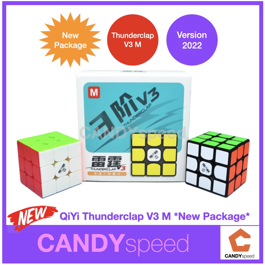 รูบิคมีแม่เหล็ก QiYi Thunderclap V3 M *New Package* | By CANDYspeed