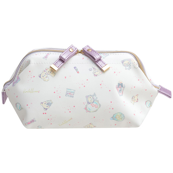 กระเป๋า Korilakkuma in the mirror Wire Pouch ปากกระเป๋าขยายได้ ใส่ของได้เยอะ ขนาด 9 x 21 x 8 ซม.