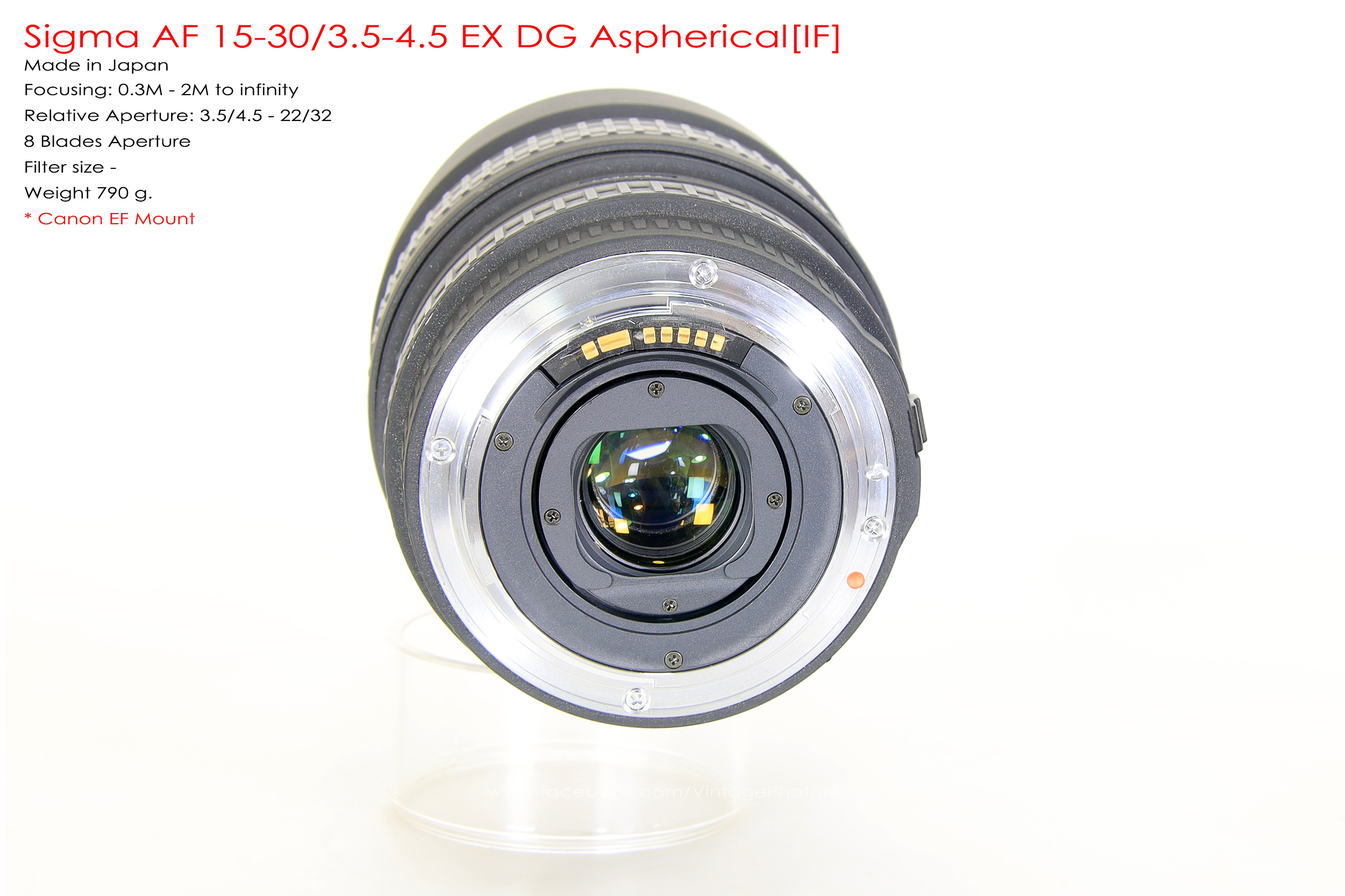 Sigma AF 15-30/3.5-4.5 EX DG Aspherical[IF] *EF Mount [Used]
