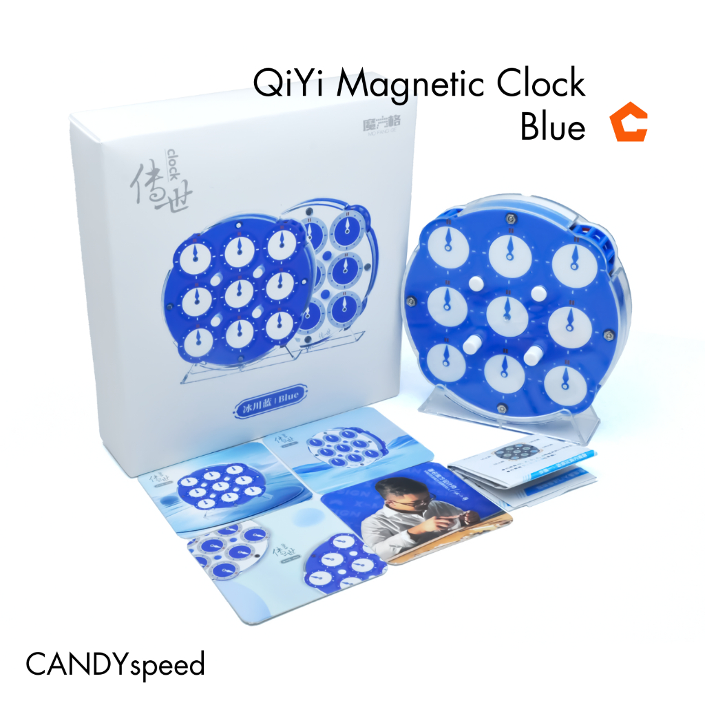 รูบิคนาฬิกา QiYi Magnetic Clock Blue , Purple | by CANDYspeed