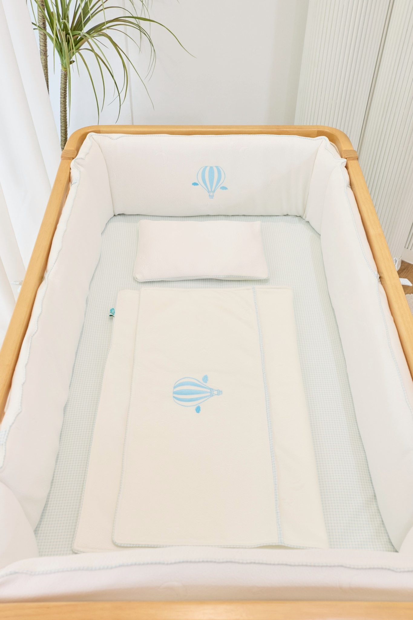 Idawin ชุดเครื่องนอนผ้าใยไผ่ Bedding Set รุ่น Royal 9 in 1 Balloon Blue