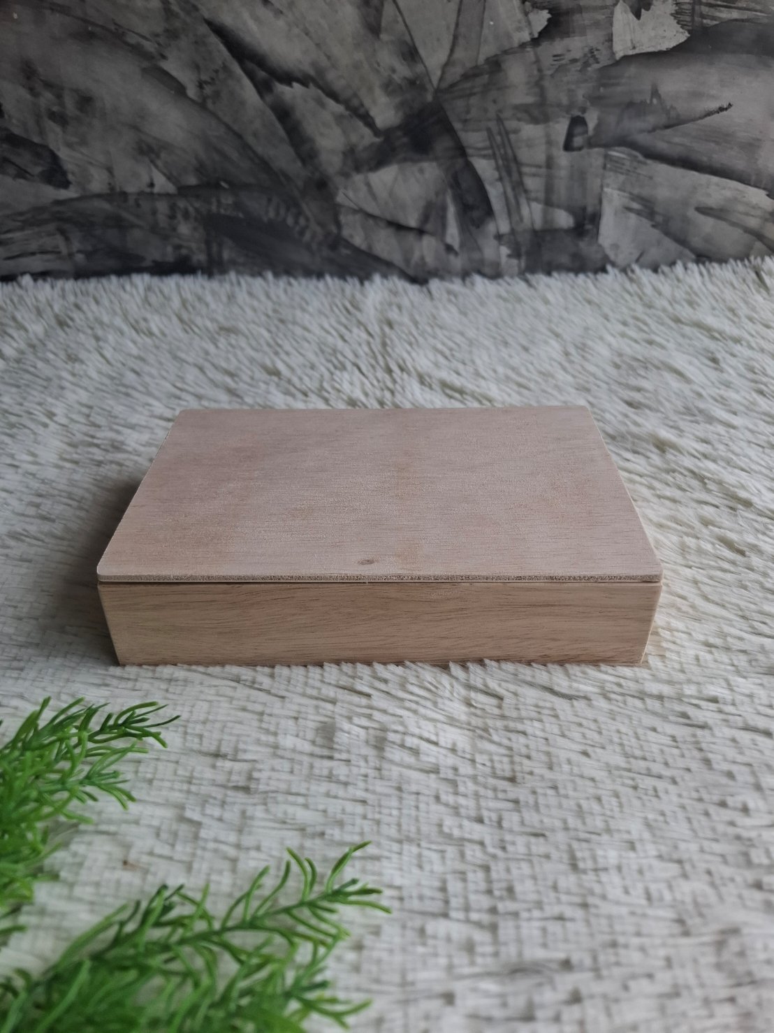 ถาดไม้ยางพารา(มีฝาปิด)