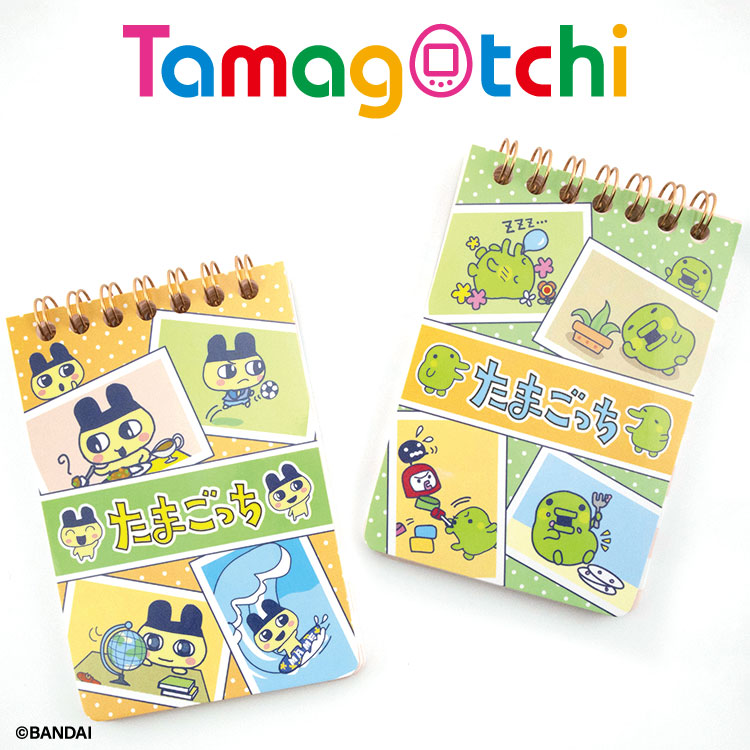 เซ็ตสมุดริมลวด A7 ลาย Tamagotchi Characters ขนาด A7 (7.4 x 10.5 ซม.) มี 2 เล่มในเซ็ต