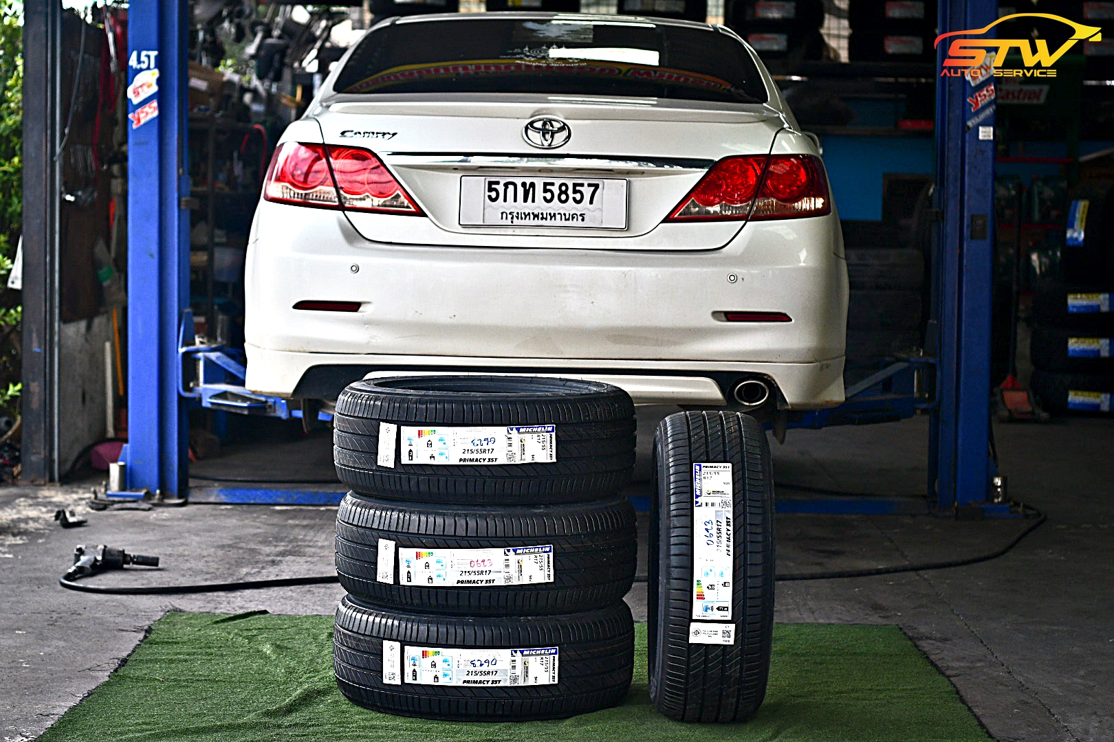 ยาง MICHELIN PRIMACY 3 ST 215/55R17 94V ติดตั้งใส่ TOYOTA CAMRY