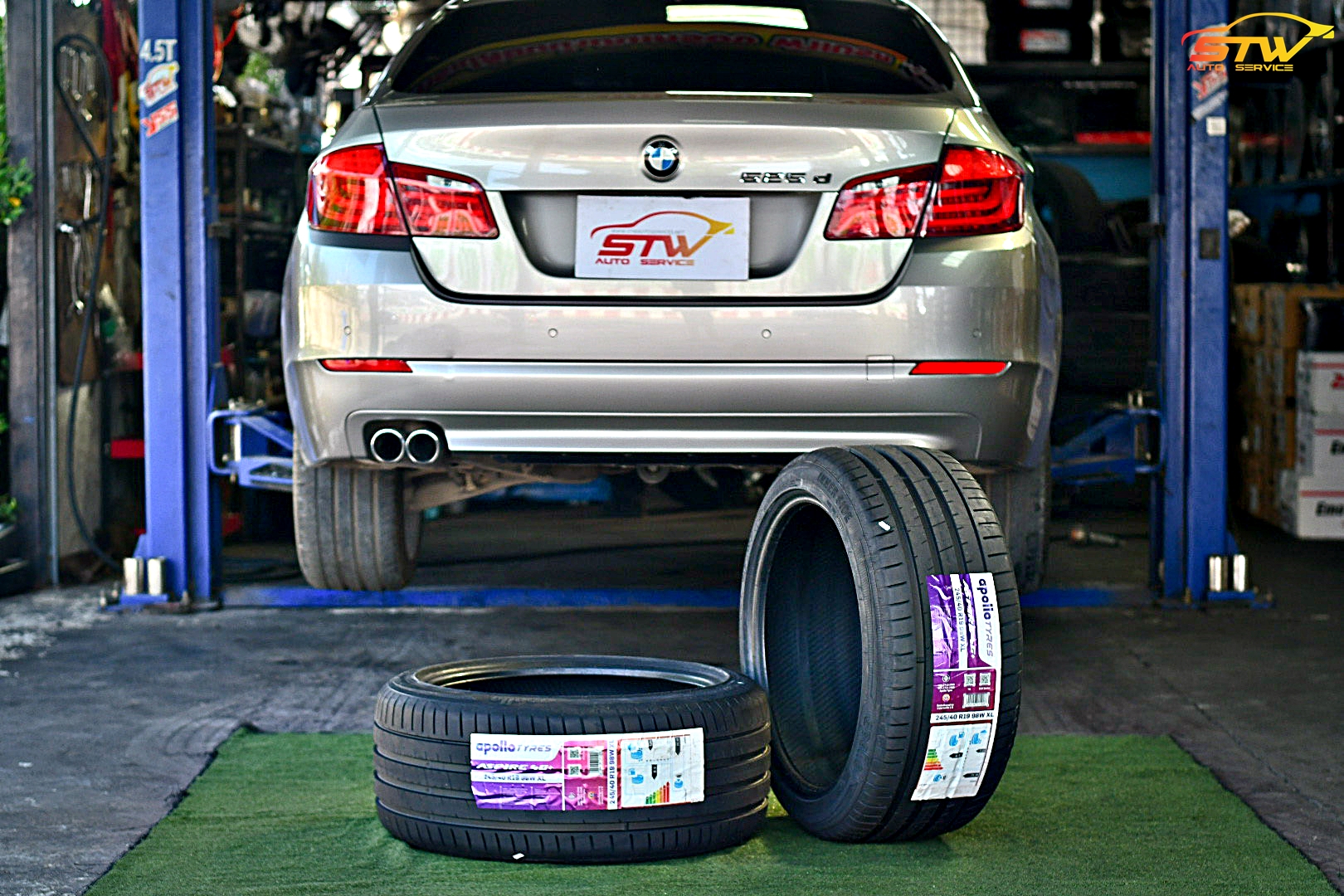 ยาง APOLLO Aspire 4G 245/40R19 98W ติดตั้งใส่ BMW Series 5 525d