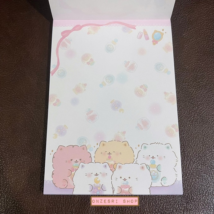 สมุดฉีก Funwari Necolon แบบลายพร้อย ขนาด 14.8 x 10.5 ซม. มี 4 ลาย รวม 100 แผ่น