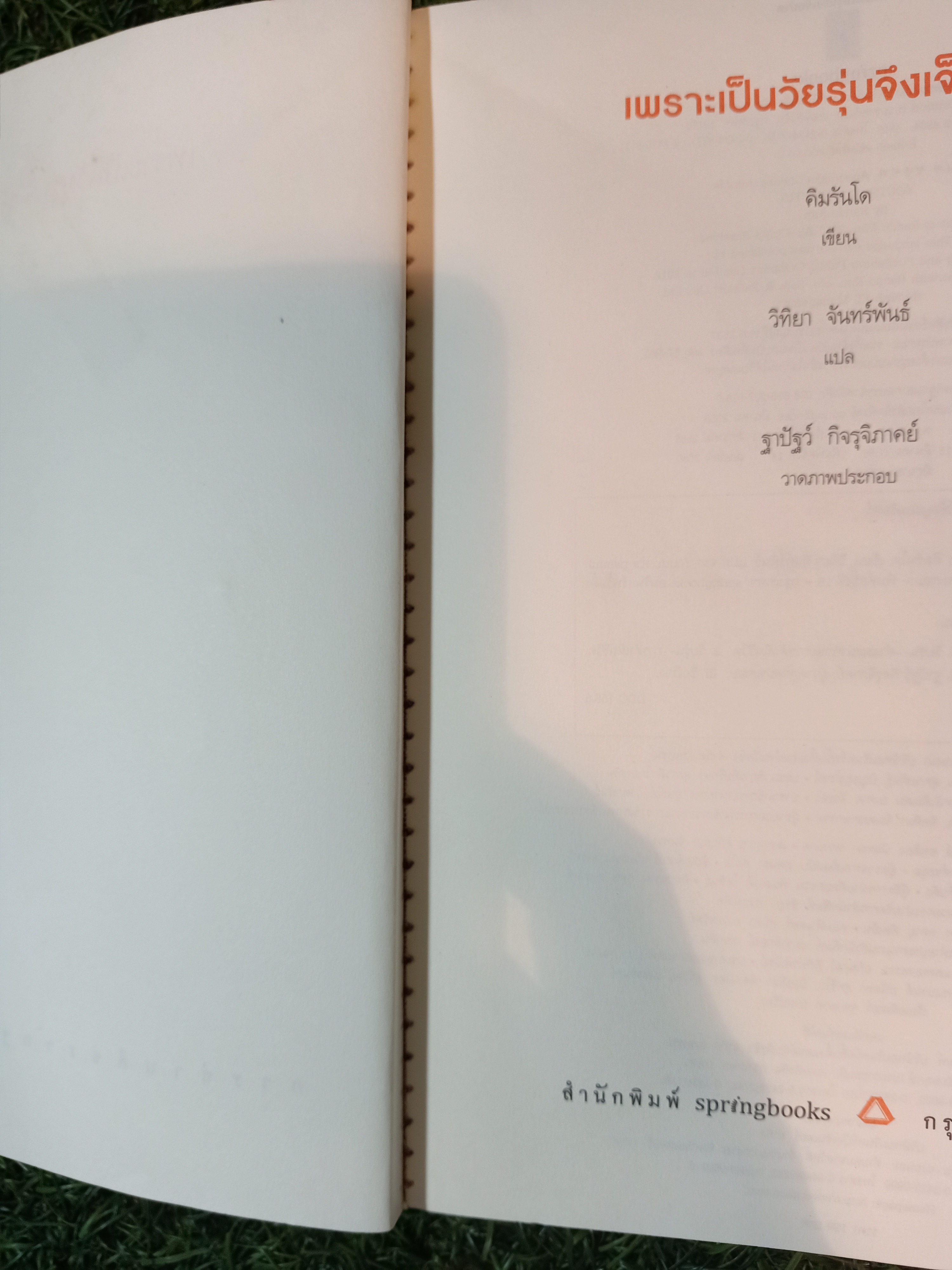 เพราะเป็นวัยรุ่นจึงเจ็บปวด / คิมรันโด เขียน วิทิยา จันทร์พันธ์ แปล