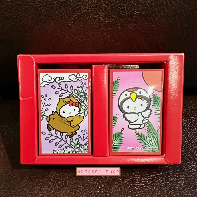 Hello Kitty Japanese Flower Cards ไพ่ Hanafuda (ไพ่ดอกไม้) ลาย Hello Kitty (Limited) เป็นไพ่ญี่ปุ่น ไว้เล่นหรือสะสมได้ ขนาด 10.5 x 7 x 3 ซม.