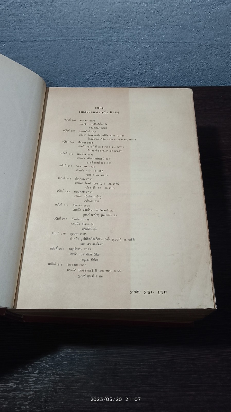 รวมเล่มนิตยสารอาวุธปืน ปี 2535