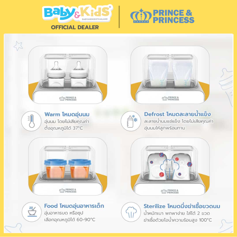 Prince&Princess เครื่องอุ่นนมและอาหารเด็ก Baby Bottle Warmer