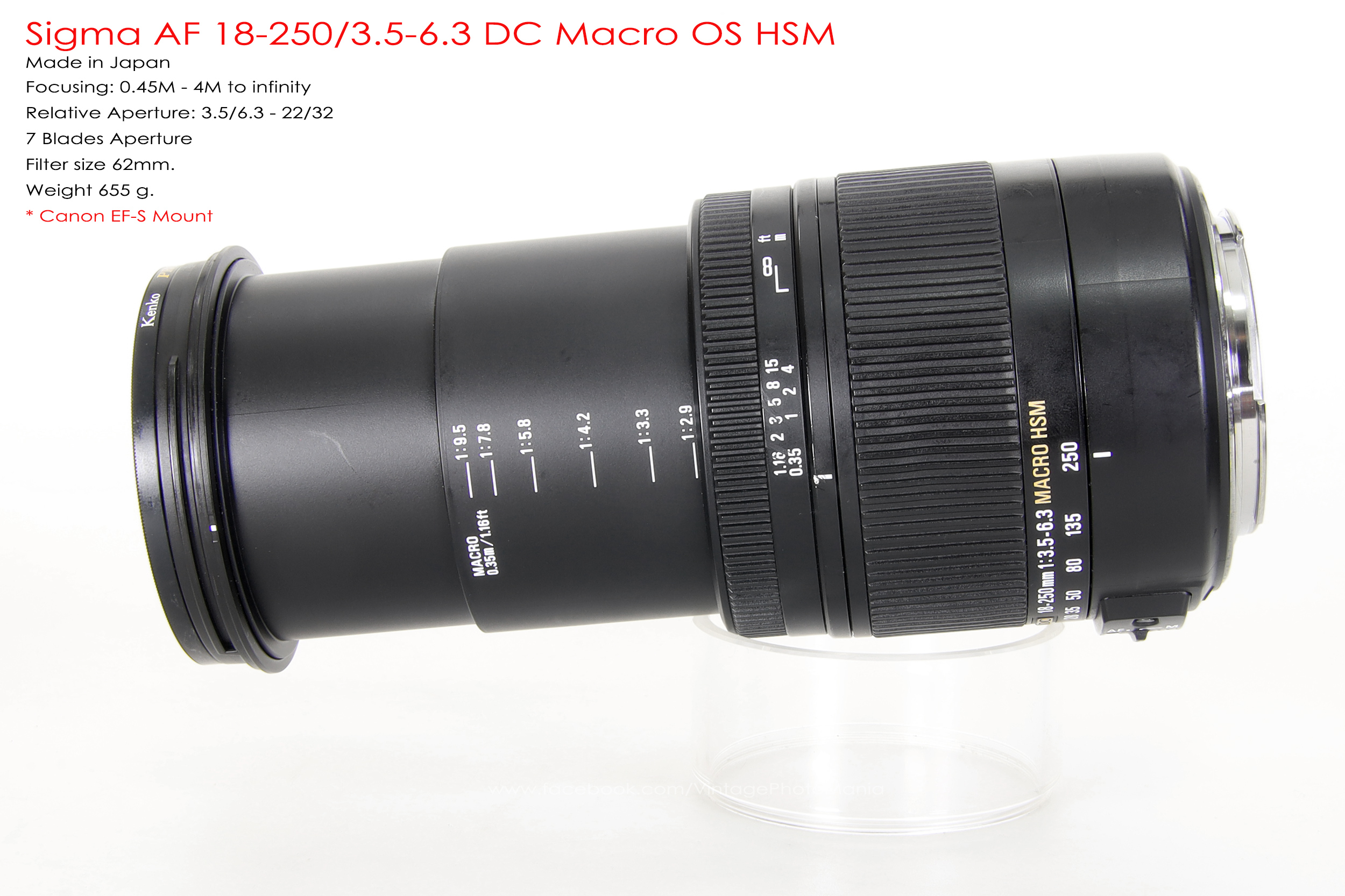 Sigma AF 18-250/3.5-6.3 DC OS HSM *Canon EF-S Mount เลนส์อเนกประสงค์ตัวเล็กซูมได้ 14 เท่ามีกันสั่น
