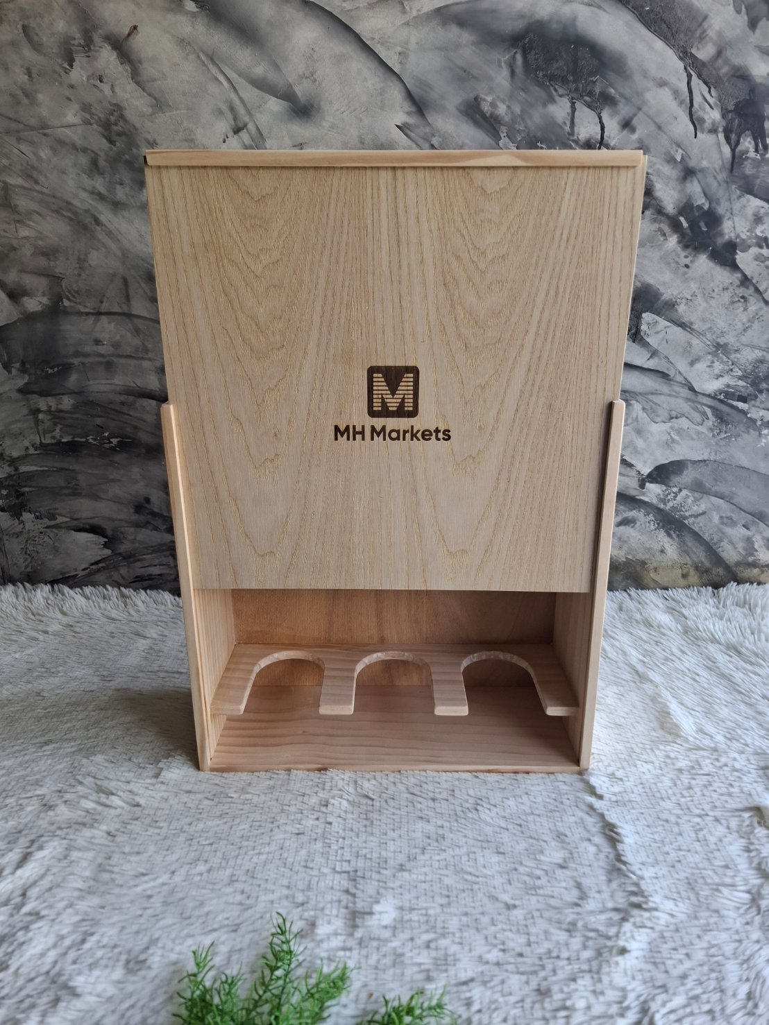 กล่องใส่ไวน์+แก้ว