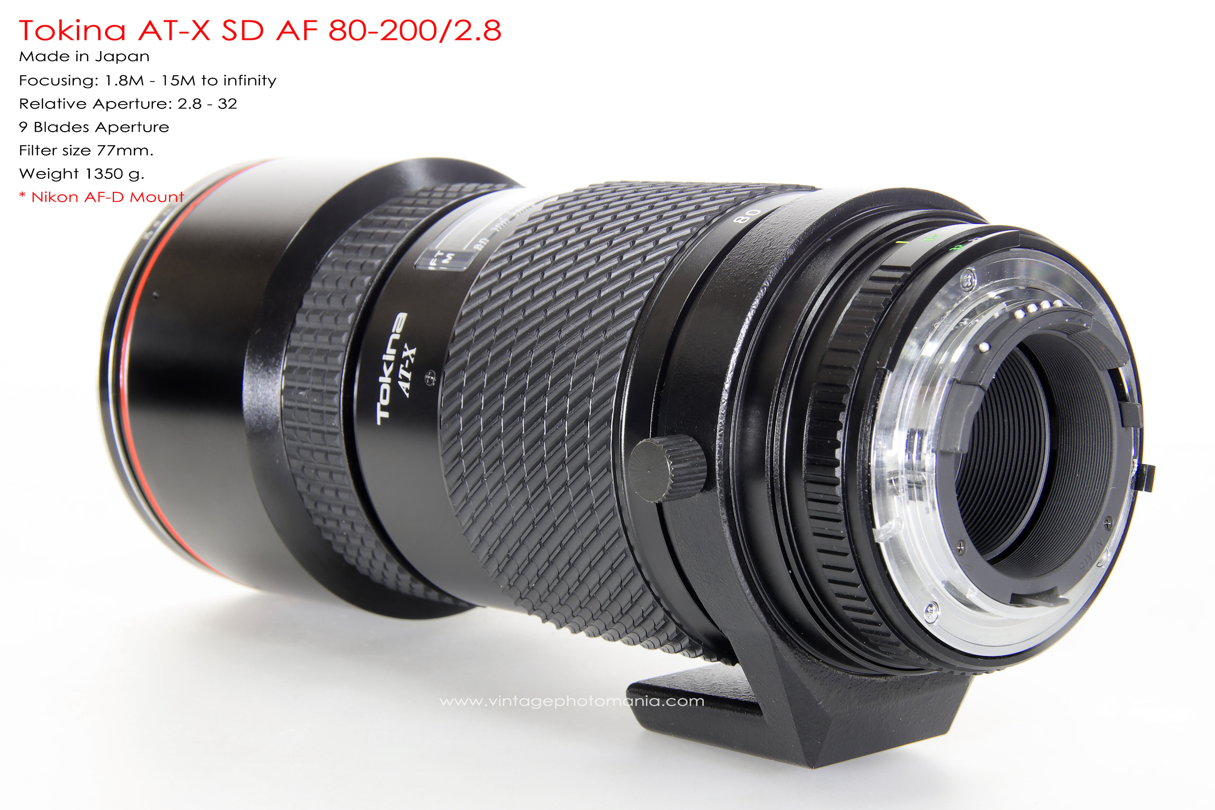 Tokina AT-X SD AF 80-200/2.8 *Nikon AF-D Mount เลนส์ซูมระดับโปรเอฟกว้างละลายหลังสวย