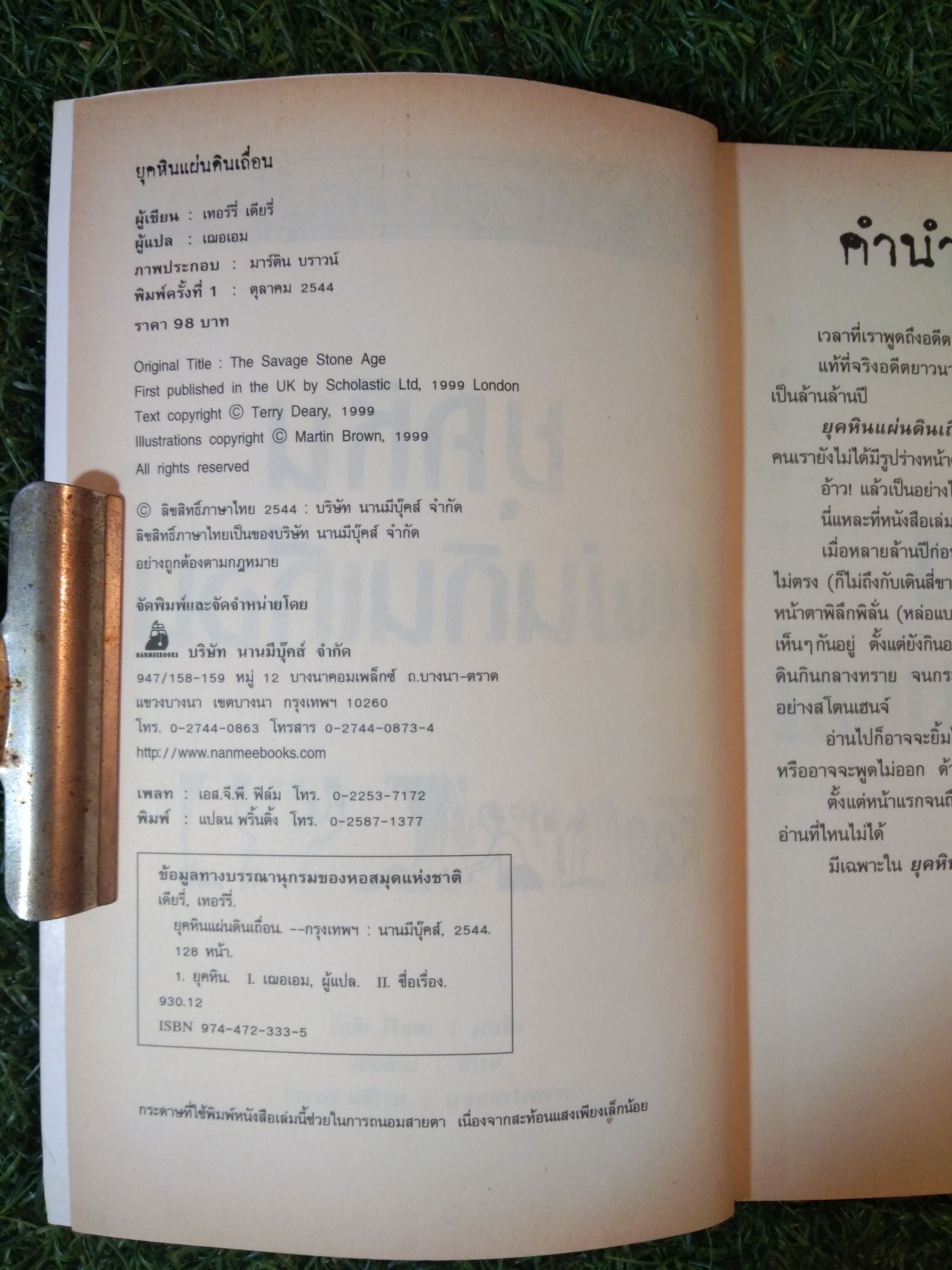 ยุคหิน แผ่นดินเถื่อน ประวัติศาสตร์ โหด มัน ฮา / TERRY DEARY