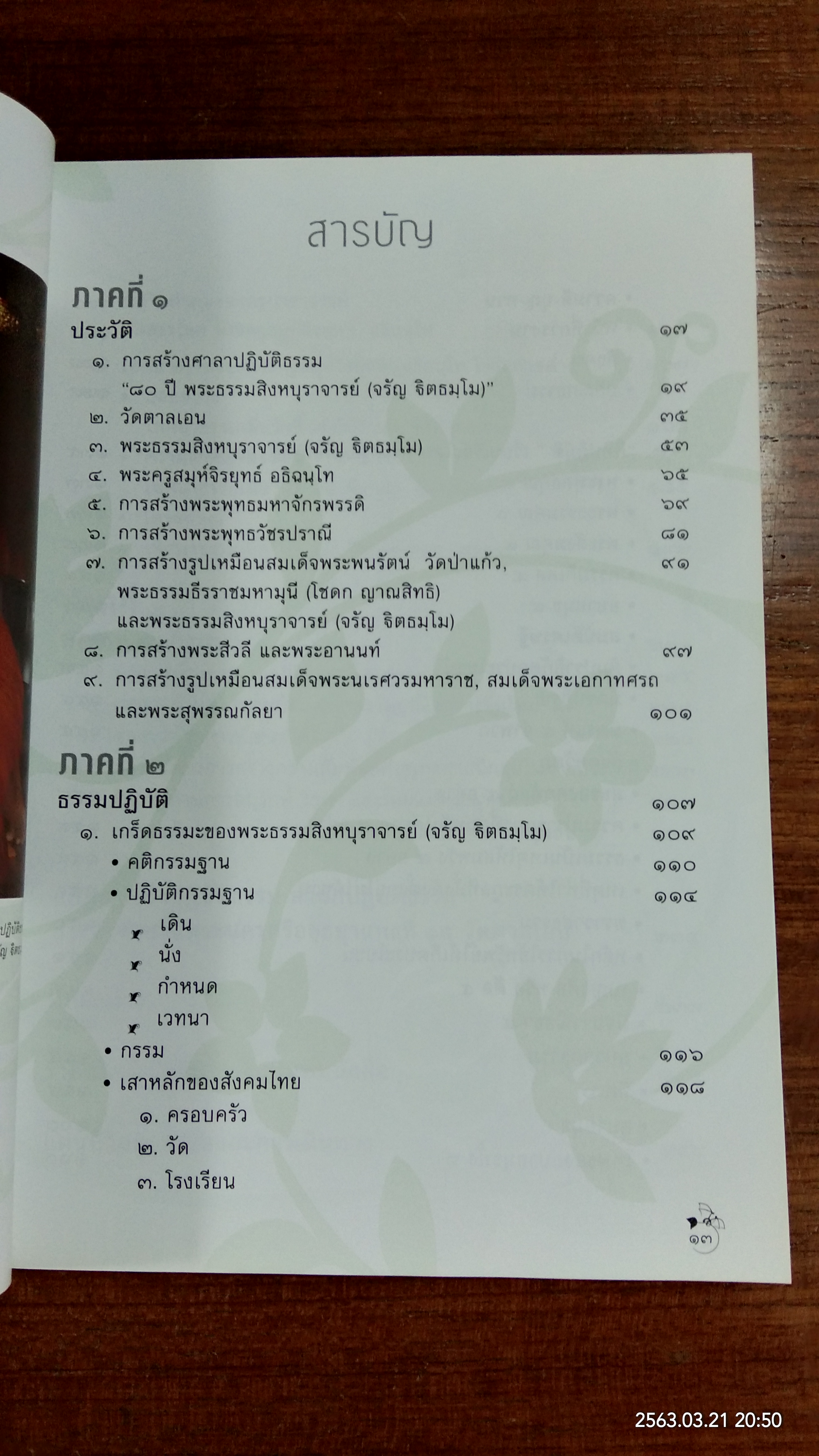 อาจริยบูชา ศาลาปฏิบัติธรรม "๘๐ ปี พระธรรมสิงหบุราจารย์ (จรัญ ฐิตธมฺโม)" (มีรอยโดนน้ำ)