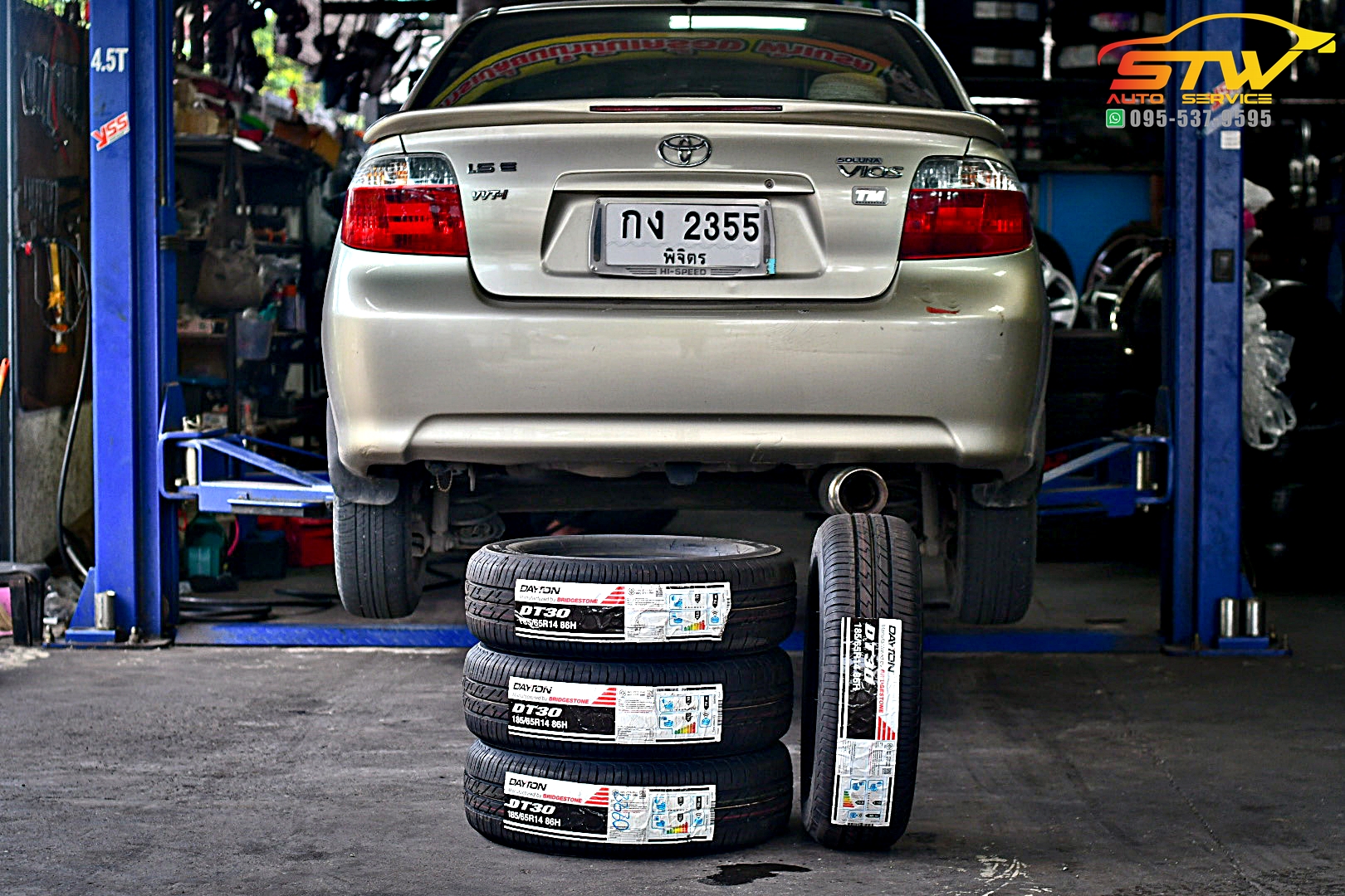 เปลี่ยนยาง TOYOTA VIOS DAYTON DT30 185/65R14 86H