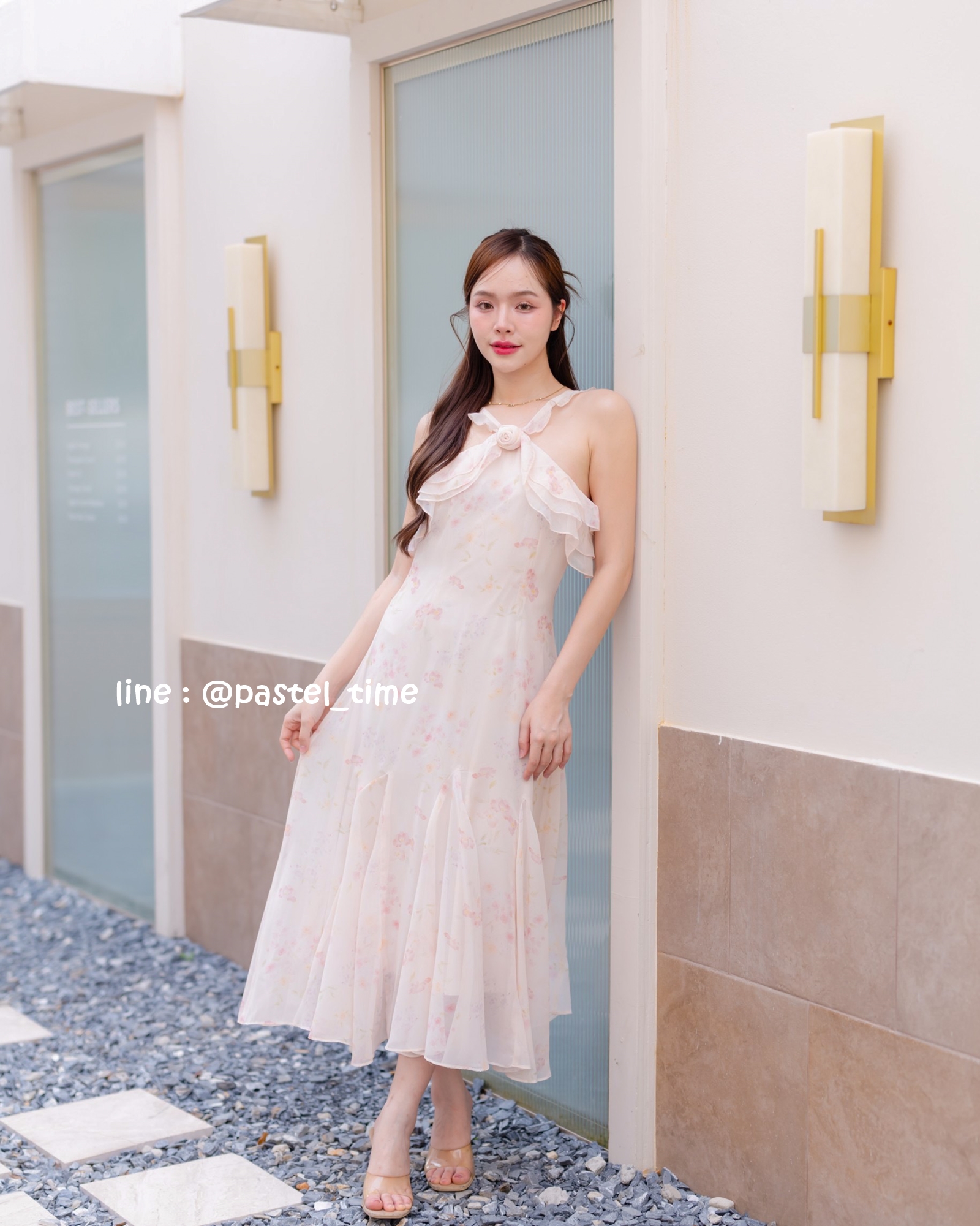 Rosy Vest Maxi Dress