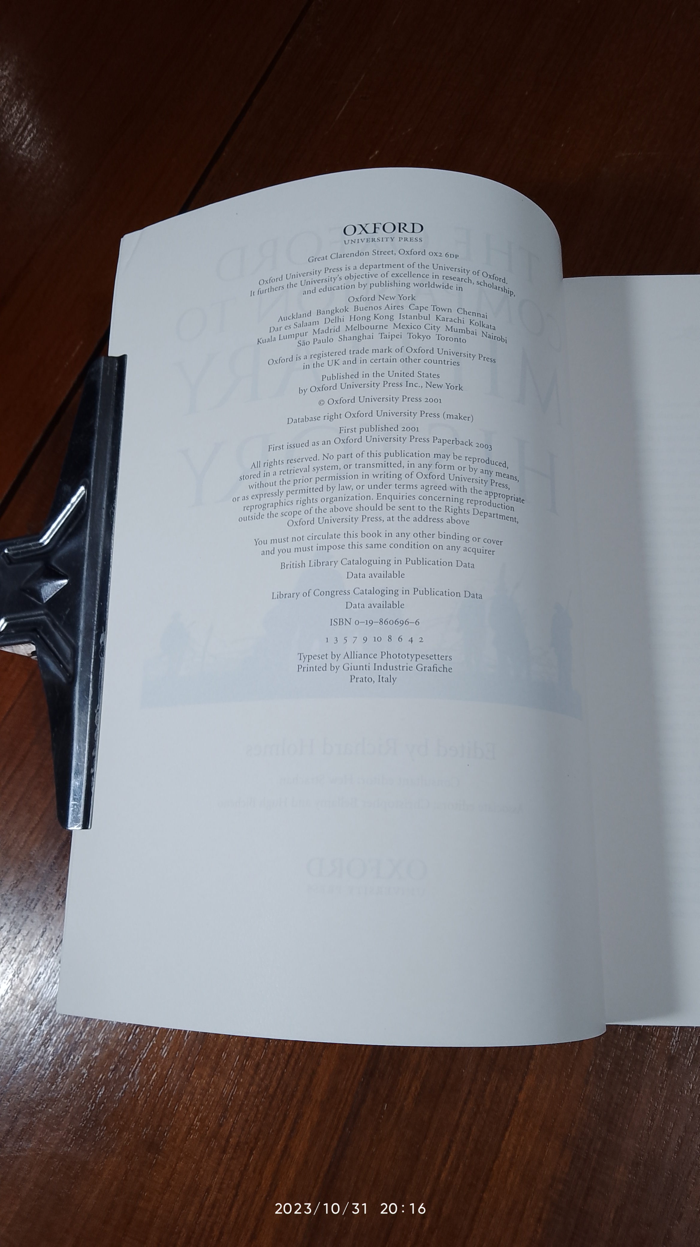 THE OXFORD COMPANION TO MILITARY HISTORY