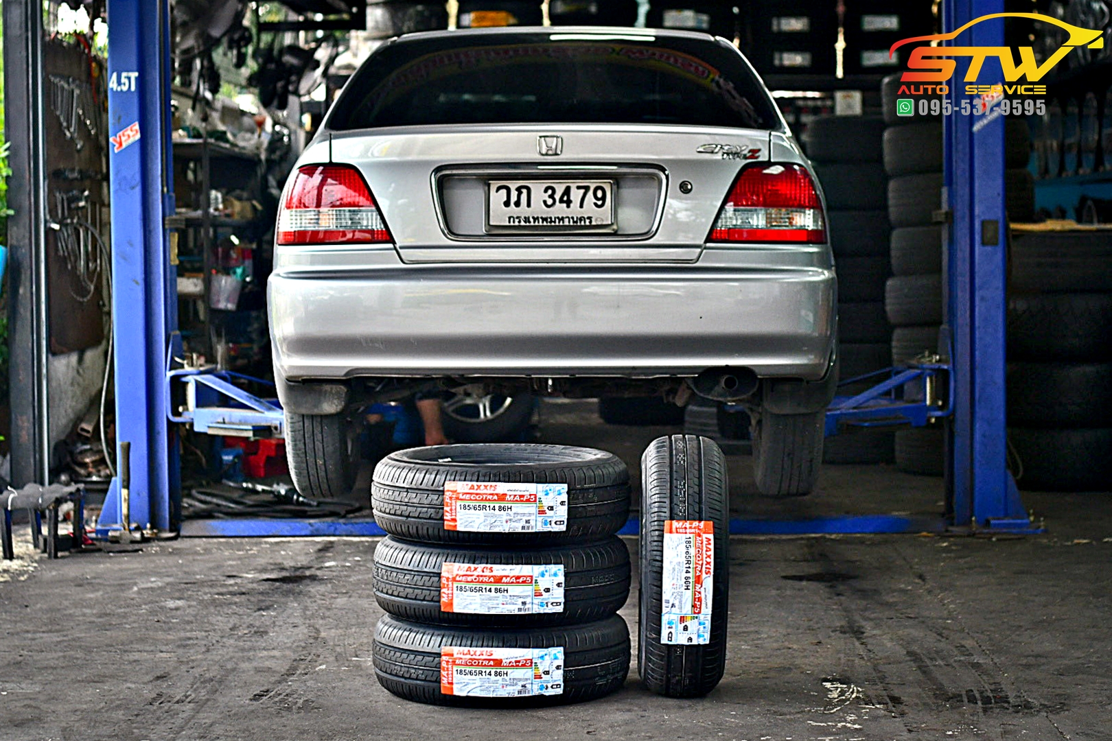 ยางใหม่ MAXXIS MECOTRA MA-P5 185/65R14 86H