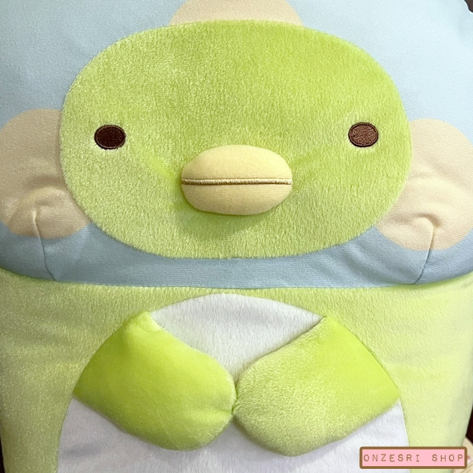 ตุ๊กตา Sumikko Gurashi Mushroom (Kinoko no Manekko) แบบ Penguin? เขียว ขนาด 40 x 40 ซม.
