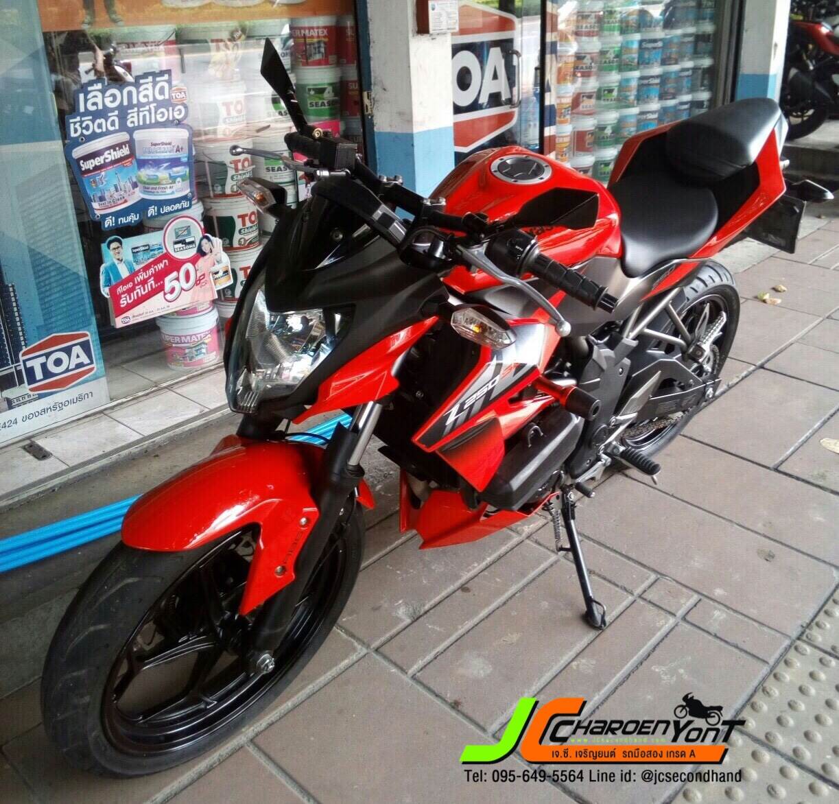 "รถเด็ดๆ ที่ใครเห็นก็ต้องอยากเป็นเจ้าของ" Kawazaki Z250-SL (ABS) จดทะเบียนเกือบปี59"รถบ้านมือเดียว" สภาพสวยเดิมจัดทั้งคัน วิ่งน้อยหมื่นโลแท้ เครื่องเดิม แน่น ขี่นิ่มวิ่งดีมาก มั่นใจด้วยระบบเบรค ABS ทั้ง2ล้อ ห้องเครื่องใสปิ้ง รูปทรงสวยเ