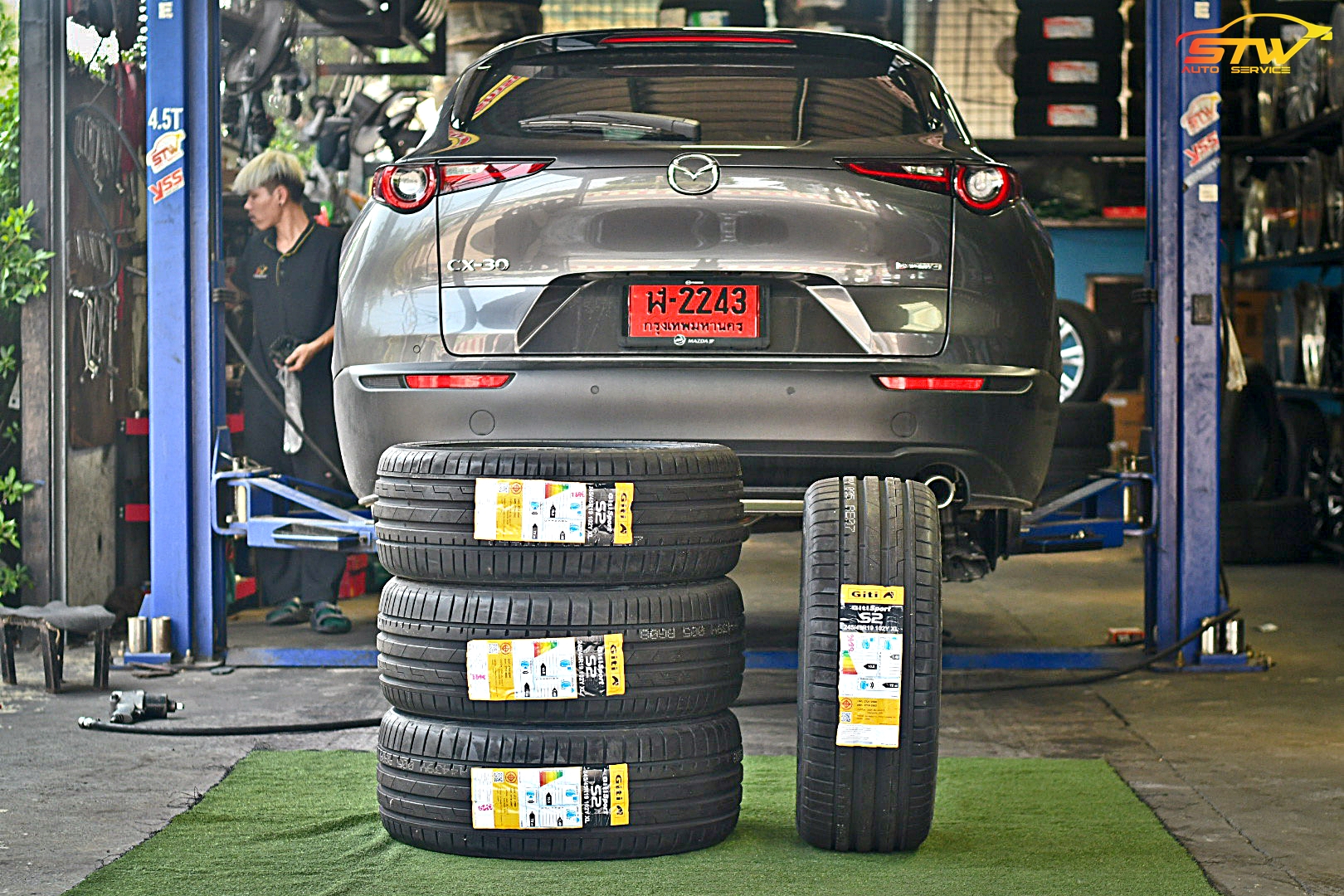ยาง GITI Sport S2 245/45R19 102Y ติดตั้งใส่ MAZDA CX-30