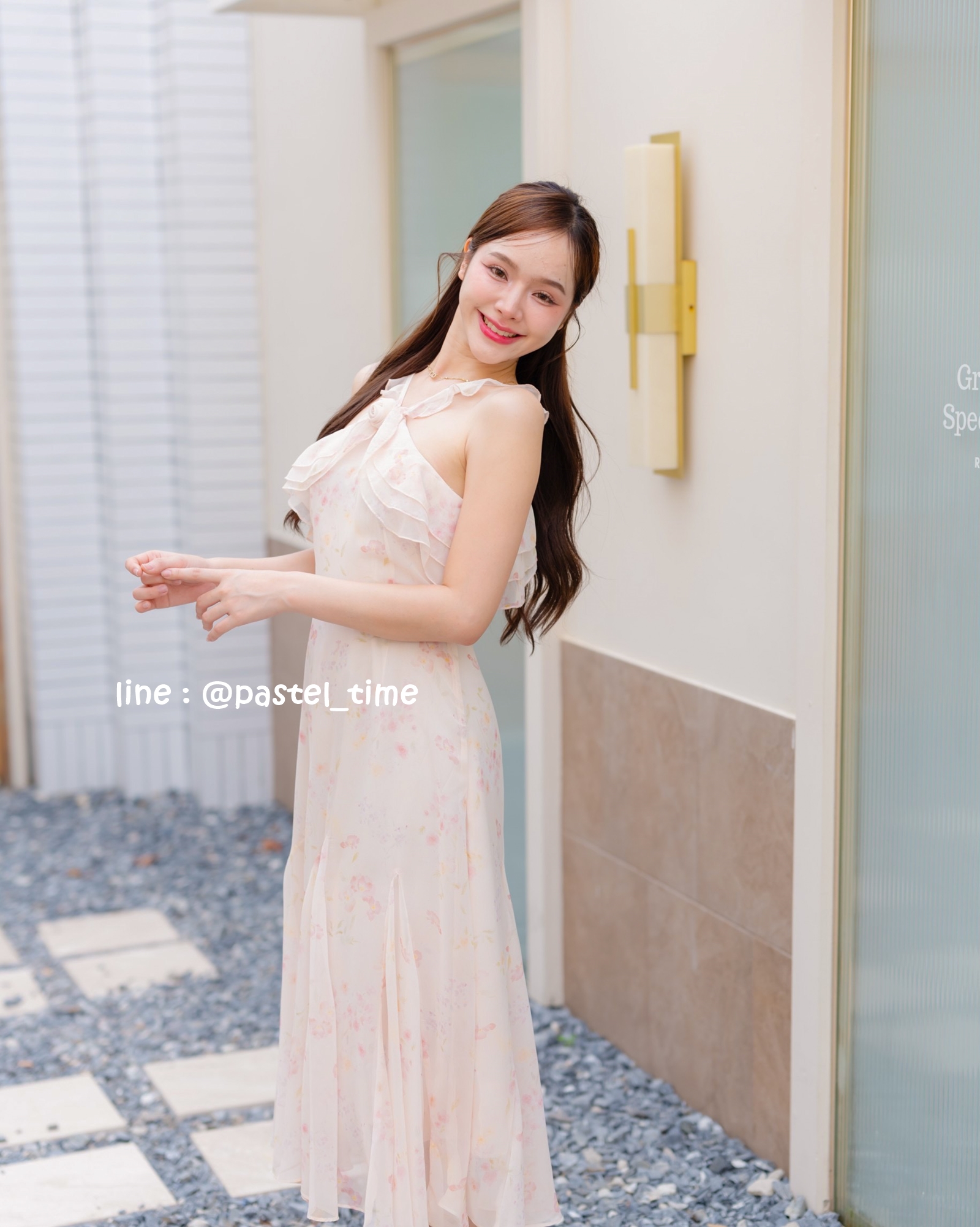 Rosy Vest Maxi Dress