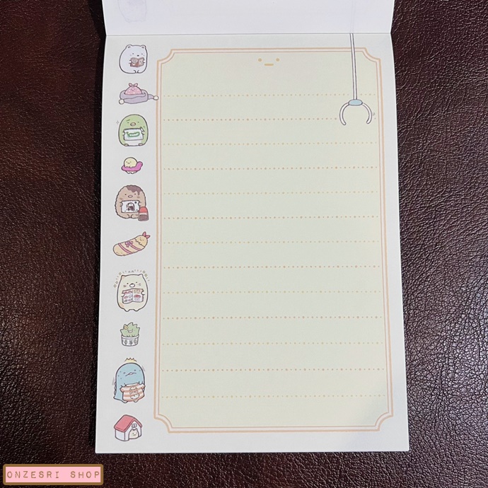 สมุดฉีก Sumikko Gurashi Picture Book Art Collection แบบสีชมพู ขนาด 14.8 x 10.5 ซม. มี 4 ลาย รวม 100 แผ่น