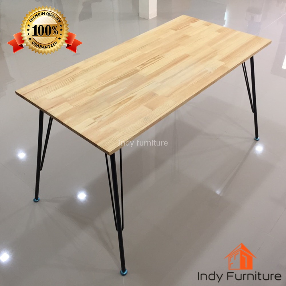 โต๊ะอเนกประสงค์ รุ่น CEO หน้าโต๊ะไม้สนนิวซีแลนด์ สีธรรมชาติ