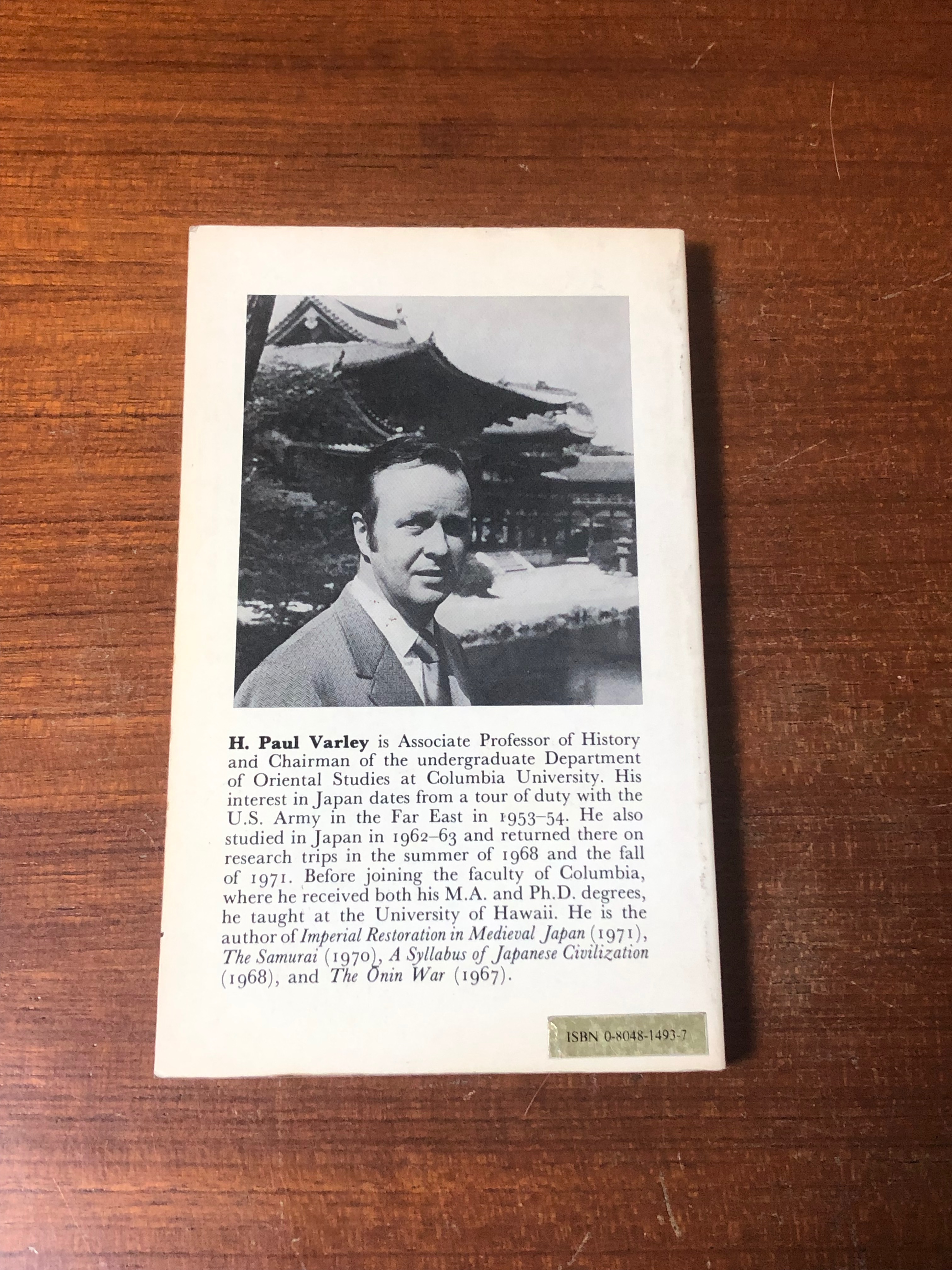 JAPANESE CULTURE : A Short History / H.PAUL VARLEY