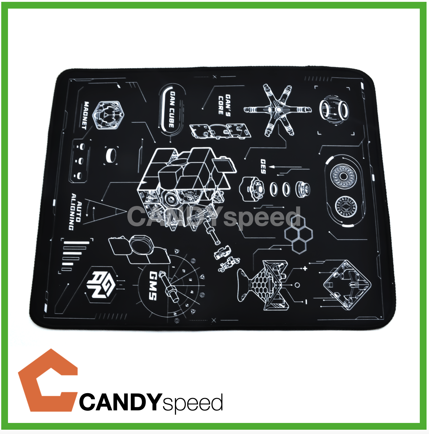 GAN12 Drawing Mat แผ่นรองเล่นรูบิครุนใหม่ | by CANDYspeed