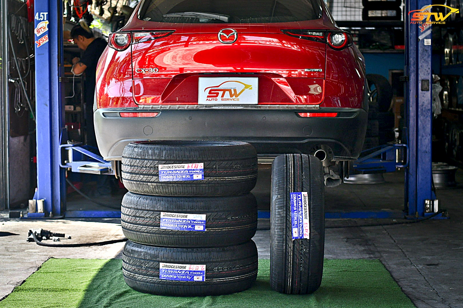 ยาง BRIDGESTONE Turanza T005A 235/50R18 101W ติดตั้งใส่ MAZDA CX-30