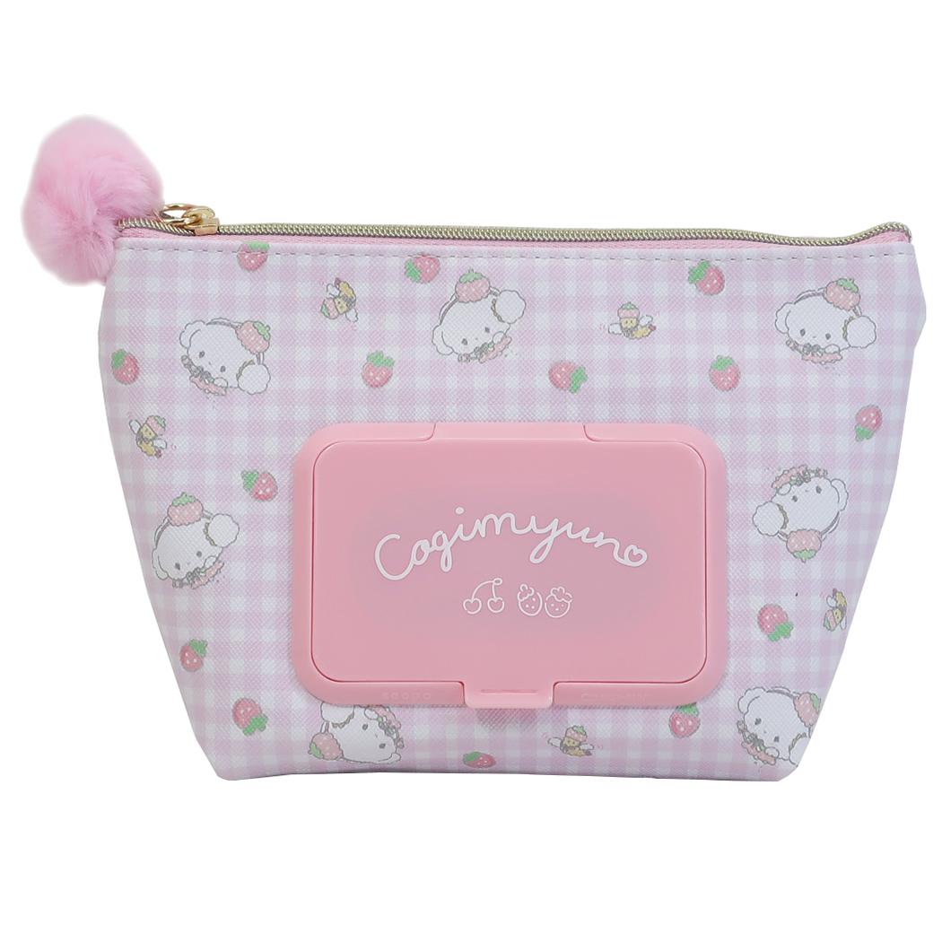 กระเป๋า seepo Pouch แบบ Cogimyun ลาย Strawberry สีชมพู เป็นกระเป๋าใส่ของ เครื่องสำอาง มีช่องใส่ทิชชู่เปียกหรือกระดาษทิชชู่ สามารถเปิดดึงออกจากด้านหน้าได้เลย สะดวกมาก ขนาด 19 x 6 x 12.5 ซม.