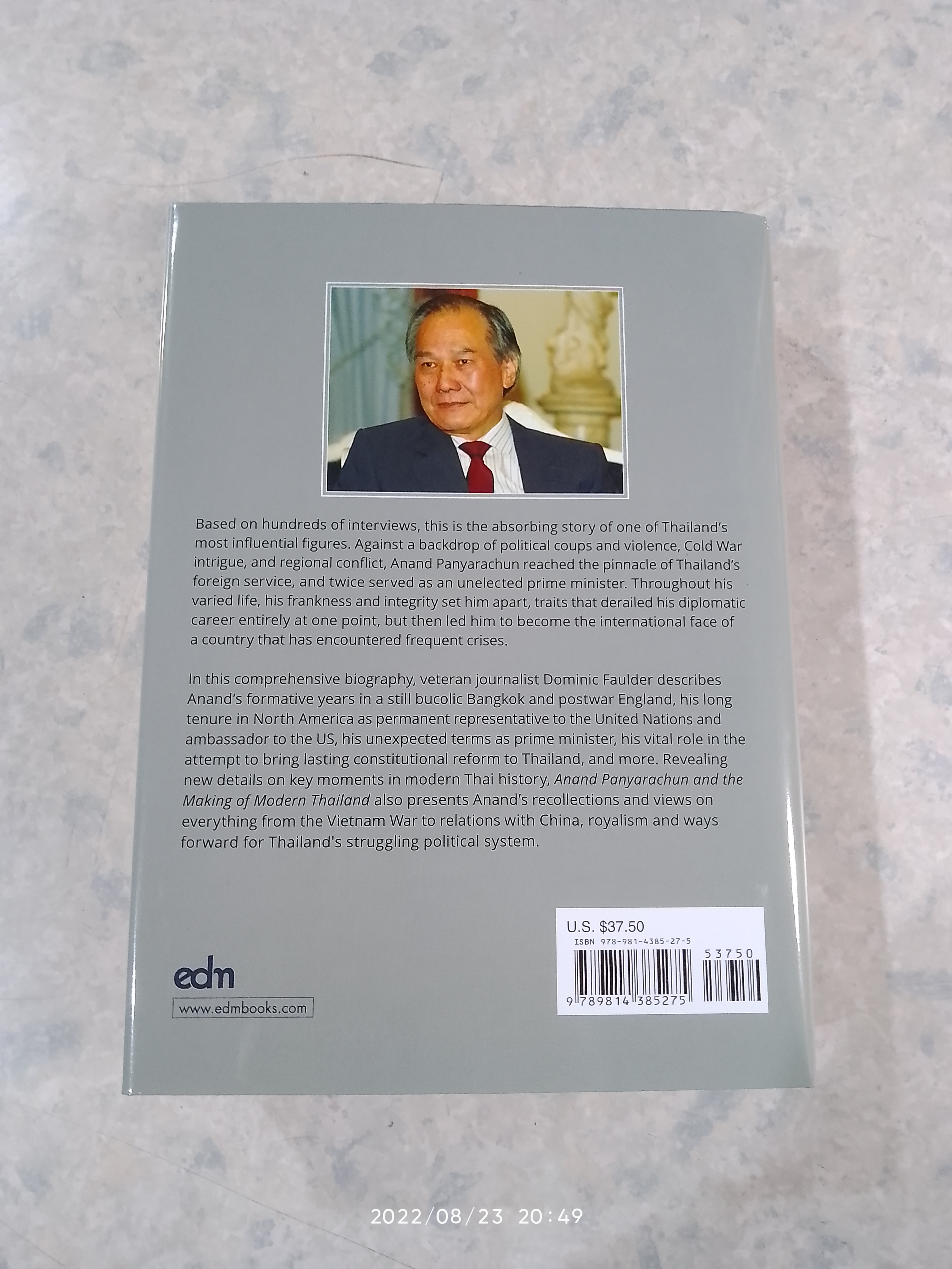 ANAND PANYARACHUN AND THE MAKING OF MODERN THAILAND