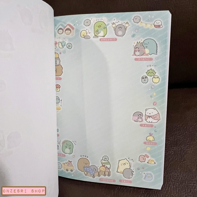 สมุดเล่มเล็ก Sumikko Gurashi Mole House สีชมพู ขนาด 14.8 x 10.5 x 1.3 ซม. มี 4 ลาย รวม 120 แผ่น