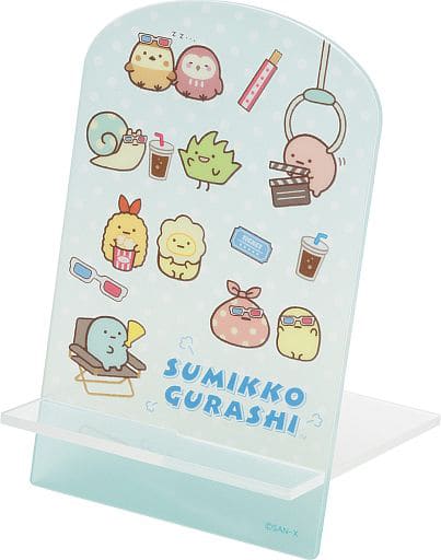 ที่ตั้ง Sumikko Gurashi Movie Theatre Acrylic Stand แบบสีเขียวฟ้าลายจุด ใช้ตั้งมือถือ รูป การ์ด ฯลฯ ได้ ขนาด 13 x 8 ซม. ทำจากอะคริลิค