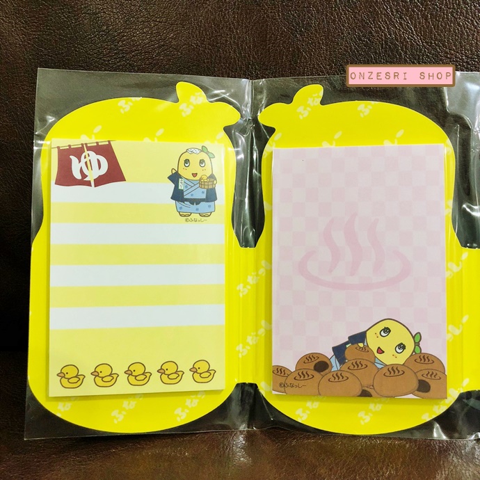 กระดาษโน้ต Memo แบบเล่ม ลาย Funassyi Onsen (Limited) ขนาด 10.3 x 7 ซม. มี 4 ลาย รวม 80 แผ่น