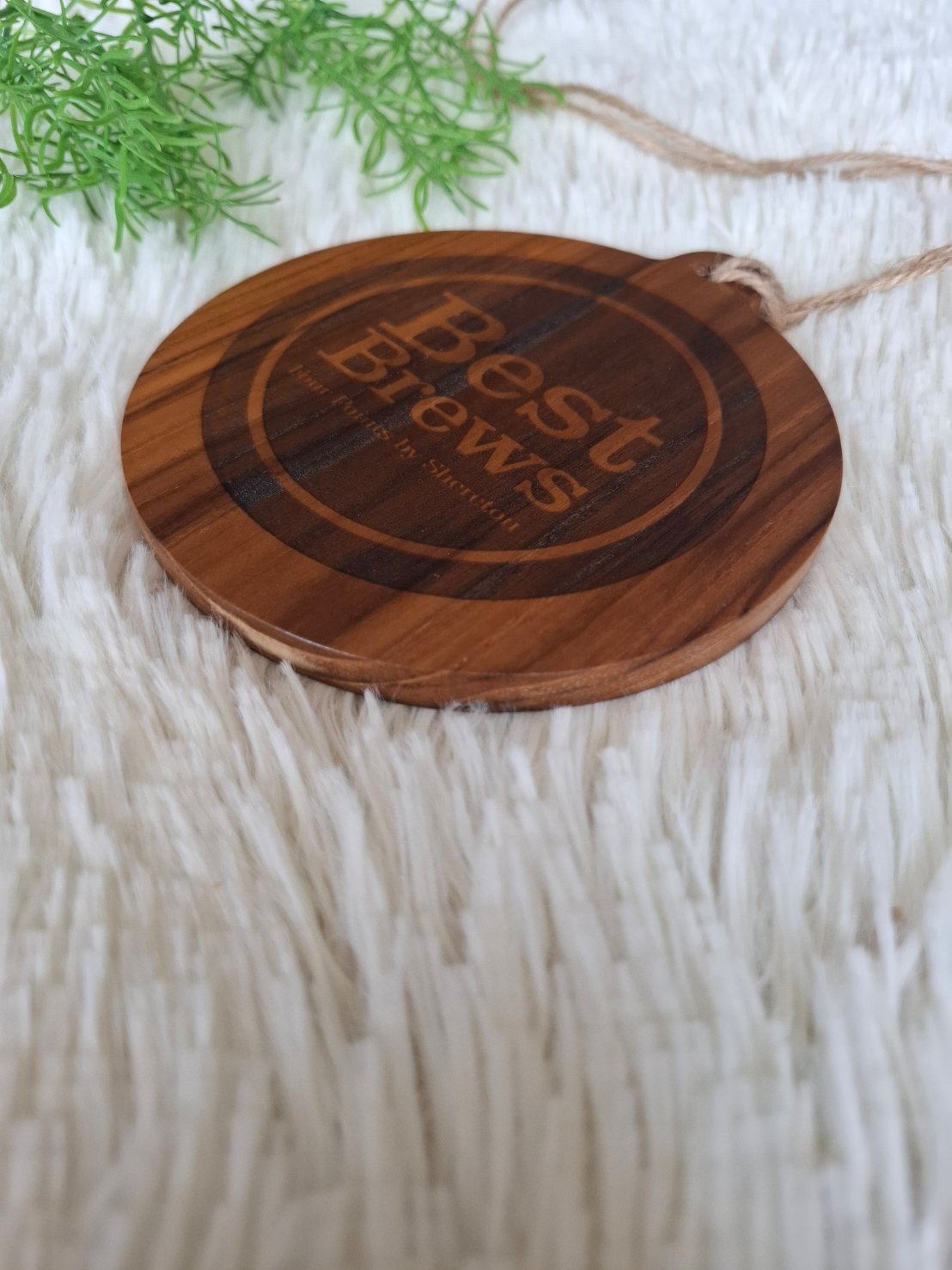 ป้ายแขวนไม้สัก