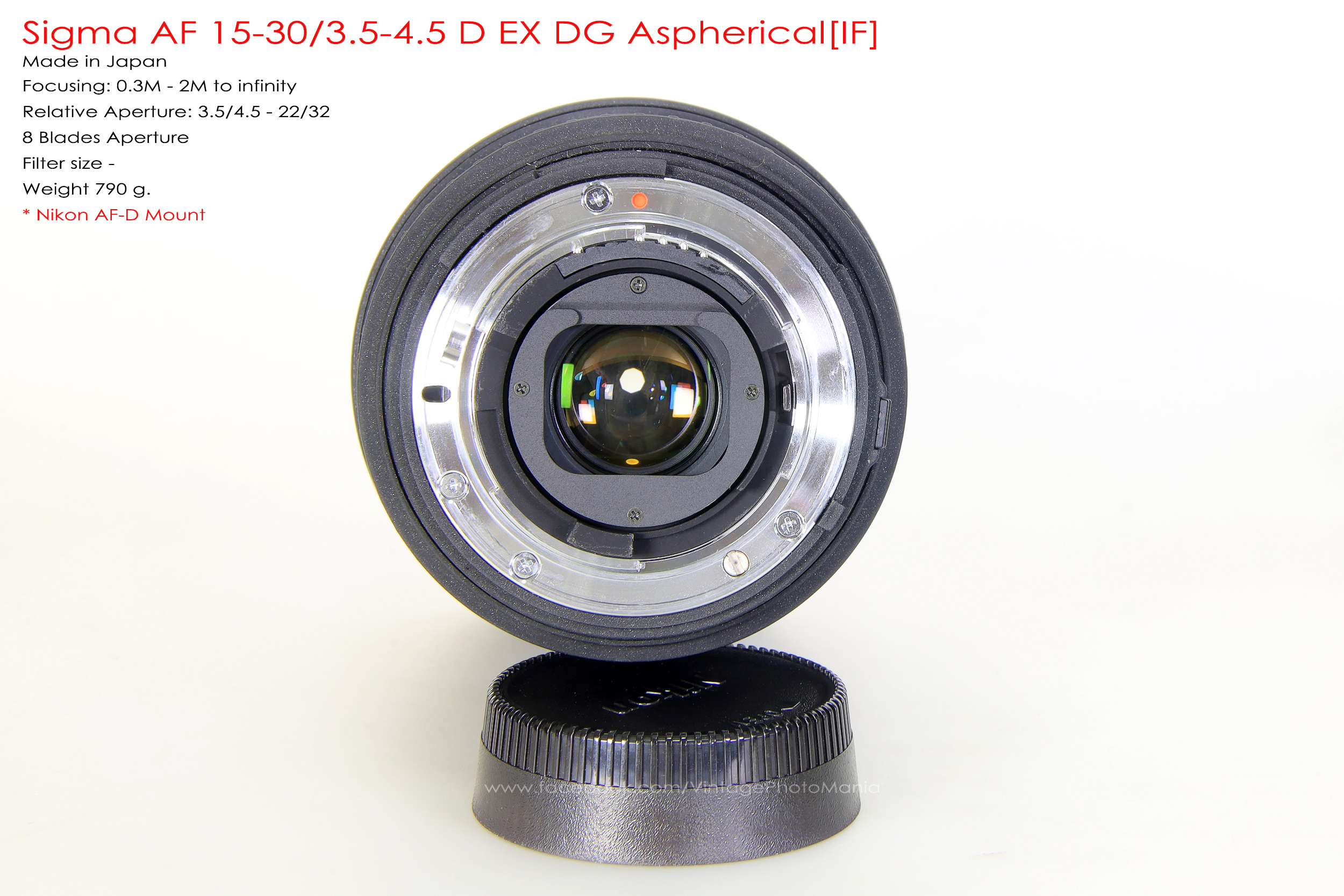 Sigma AF 15-30/3.5-4.5D EX DG Aspherical[IF] *Nikon AF-D Mount เลนส์ไวด์สุดๆรองรับกล้องฟูลเฟรม