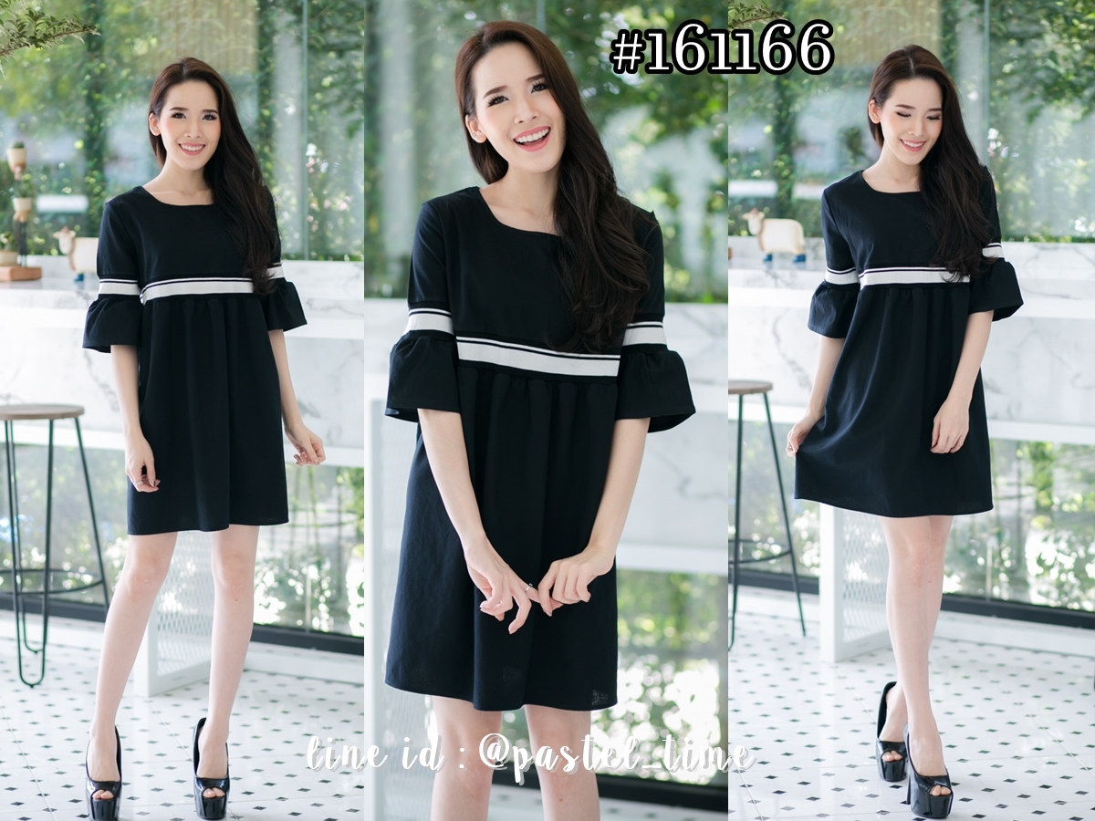 B&W Stripe Tunic Dress